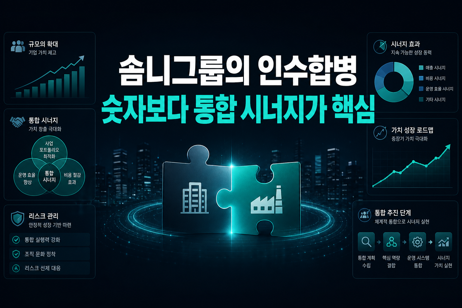 솜니그룹의 인수합병, 숫자보다 통합 시너지가 핵심