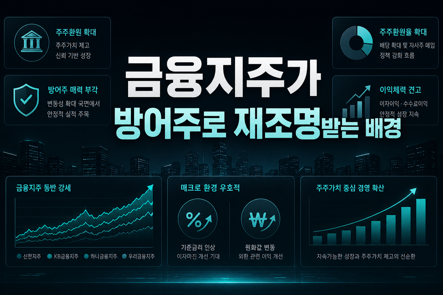 금융지주가 방어주로 재조명받는 배경
