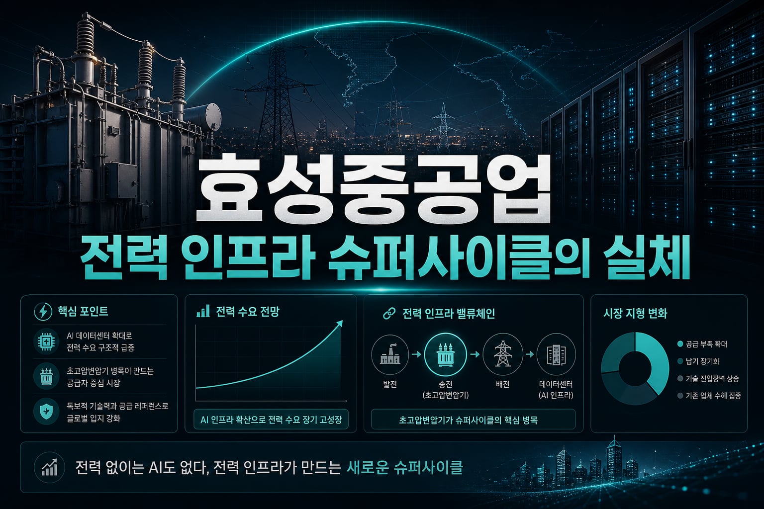 효성중공업, AI 전력 인프라 슈퍼사이클의 실체