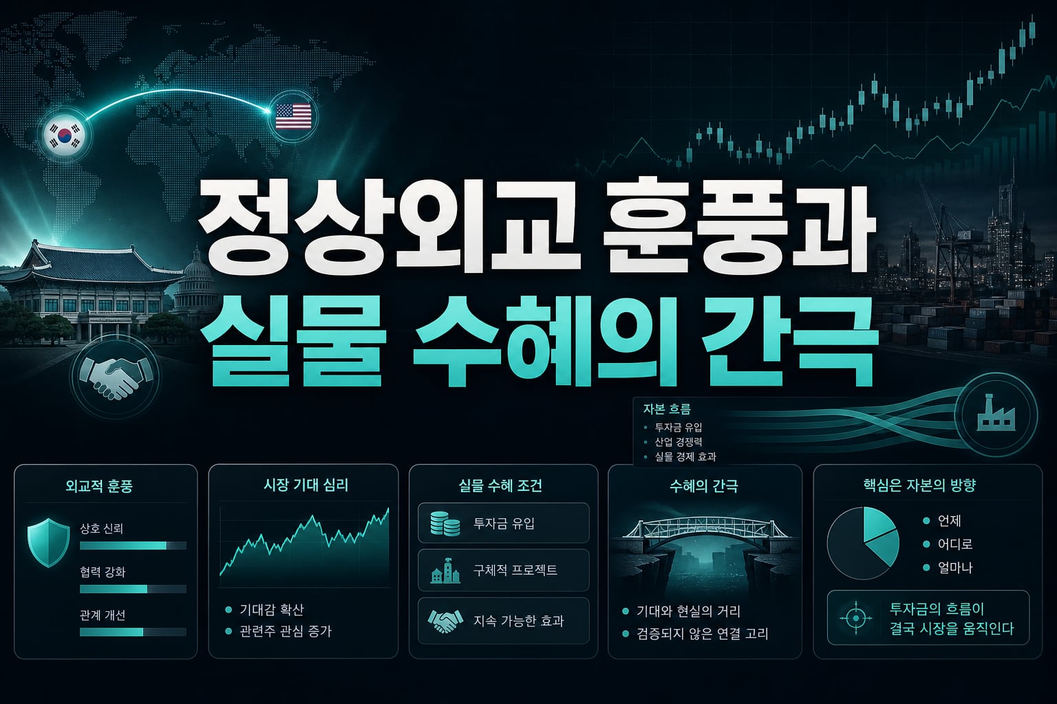정상외교 훈풍과 실물 수혜의 간극