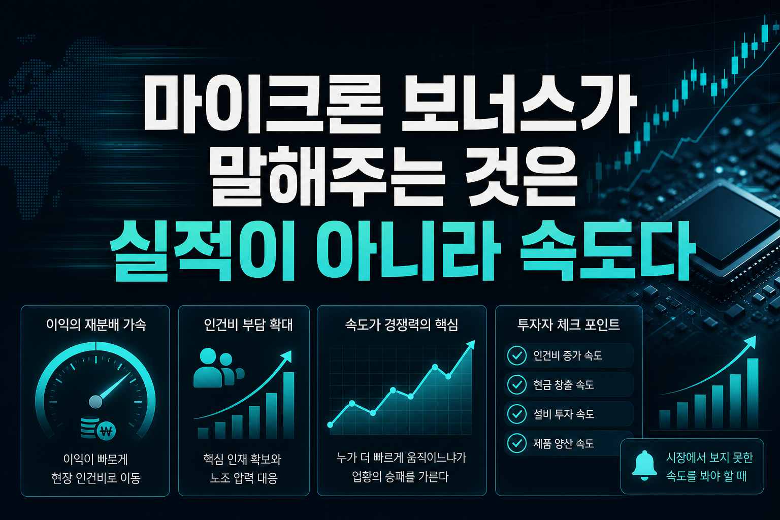 마이크론 보너스가 말해주는 것은 실적이 아니라 속도다