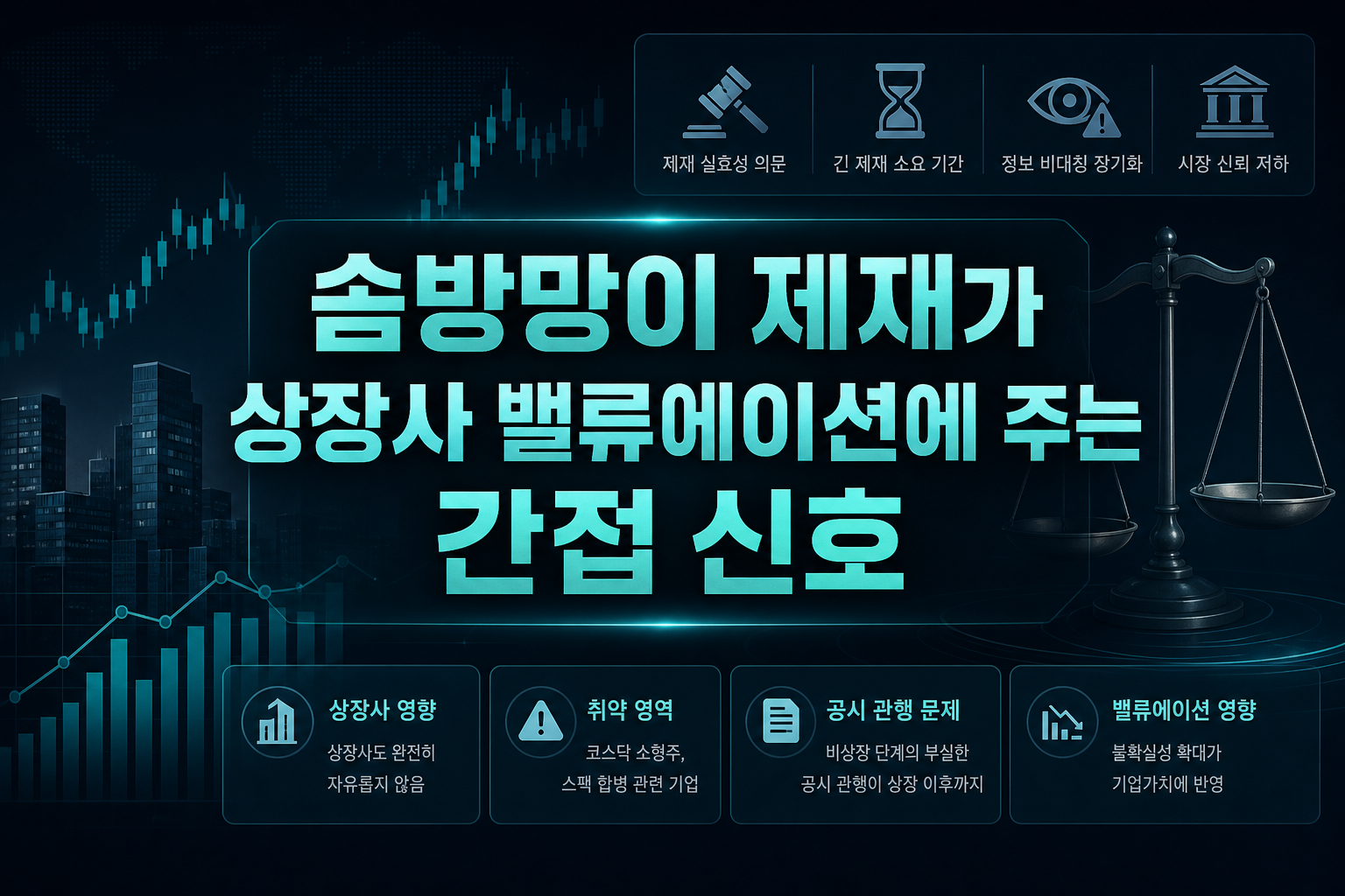 솜방망이 제재가 상장사 밸류에이션에 주는 간접 신호