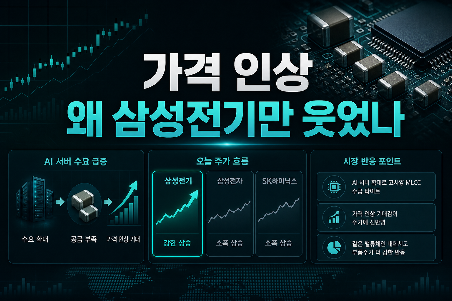 MLCC 가격 인상, 왜 삼성전기만 웃었나