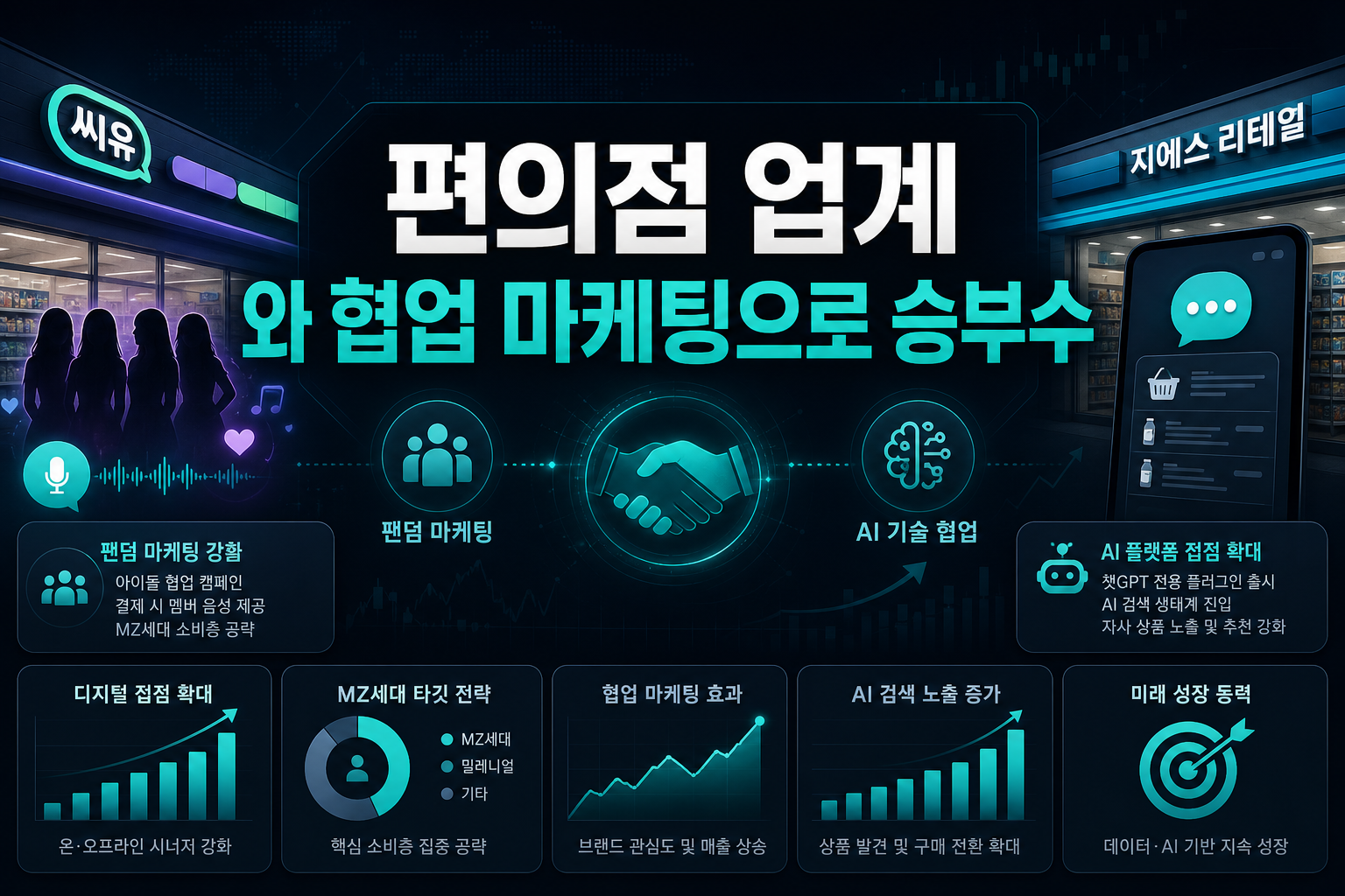 편의점 업계, AI와 협업 마케팅으로 승부수
