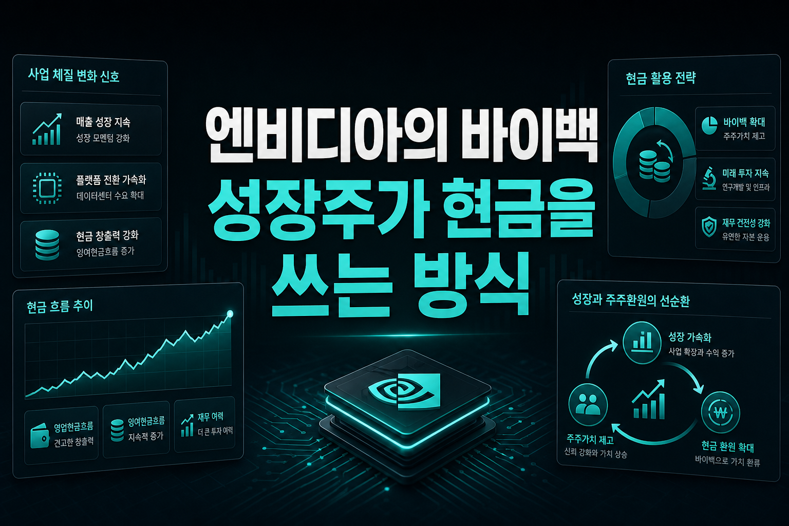 엔비디아의 바이백, 성장주가 현금을 쓰는 방식