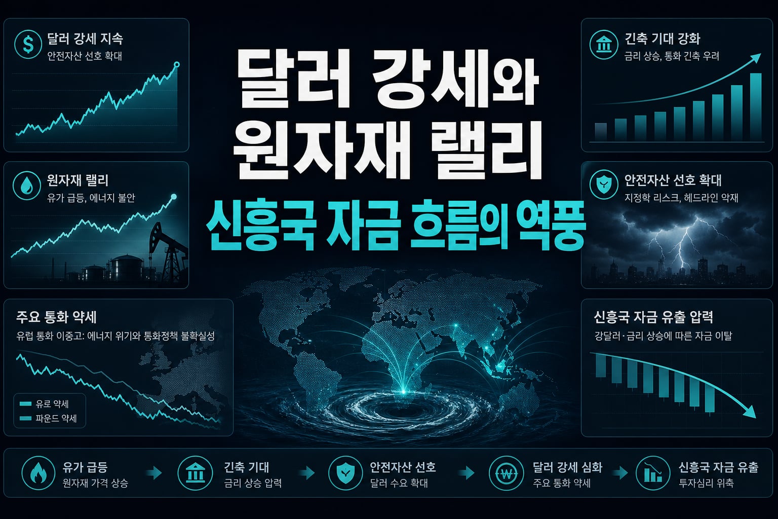 달러 강세와 원자재 랠리, 신흥국 자금 흐름의 역풍
