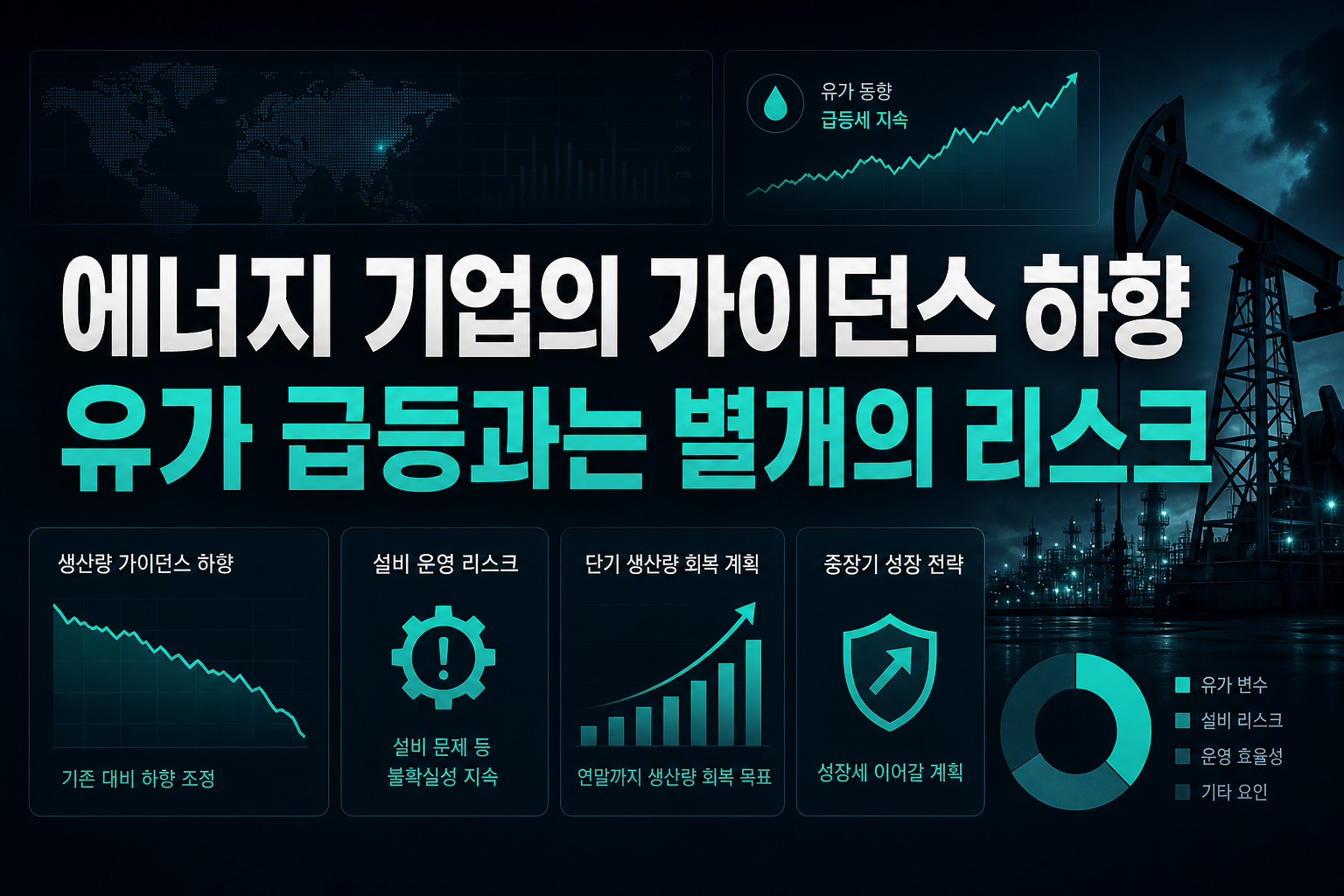 에너지 기업의 가이던스 하향, 유가 급등과는 별개의 리스크