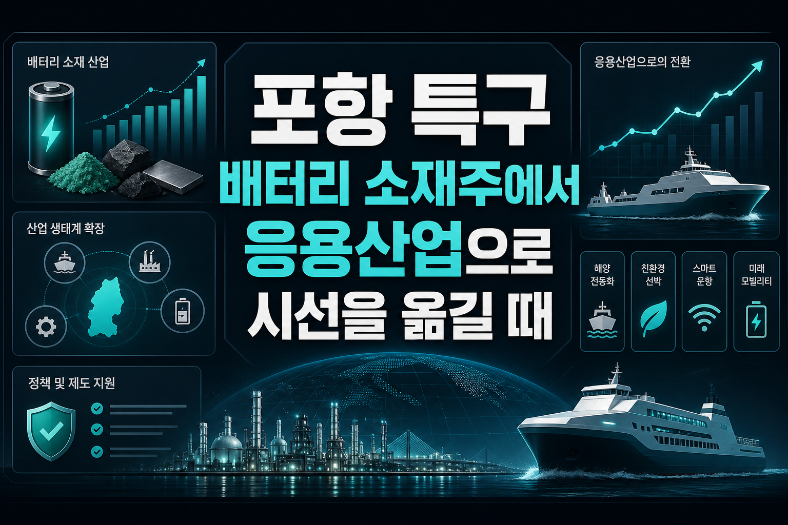 포항 특구, 배터리 소재주에서 응용산업으로 시선을 옮길 때