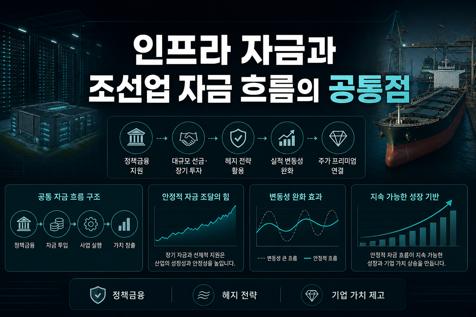 AI 인프라 자금과 조선업 자금 흐름의 공통점