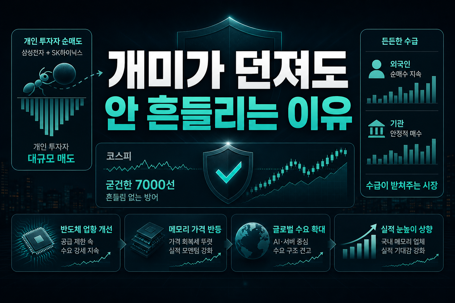 개미가 던져도 안 흔들리는 이유