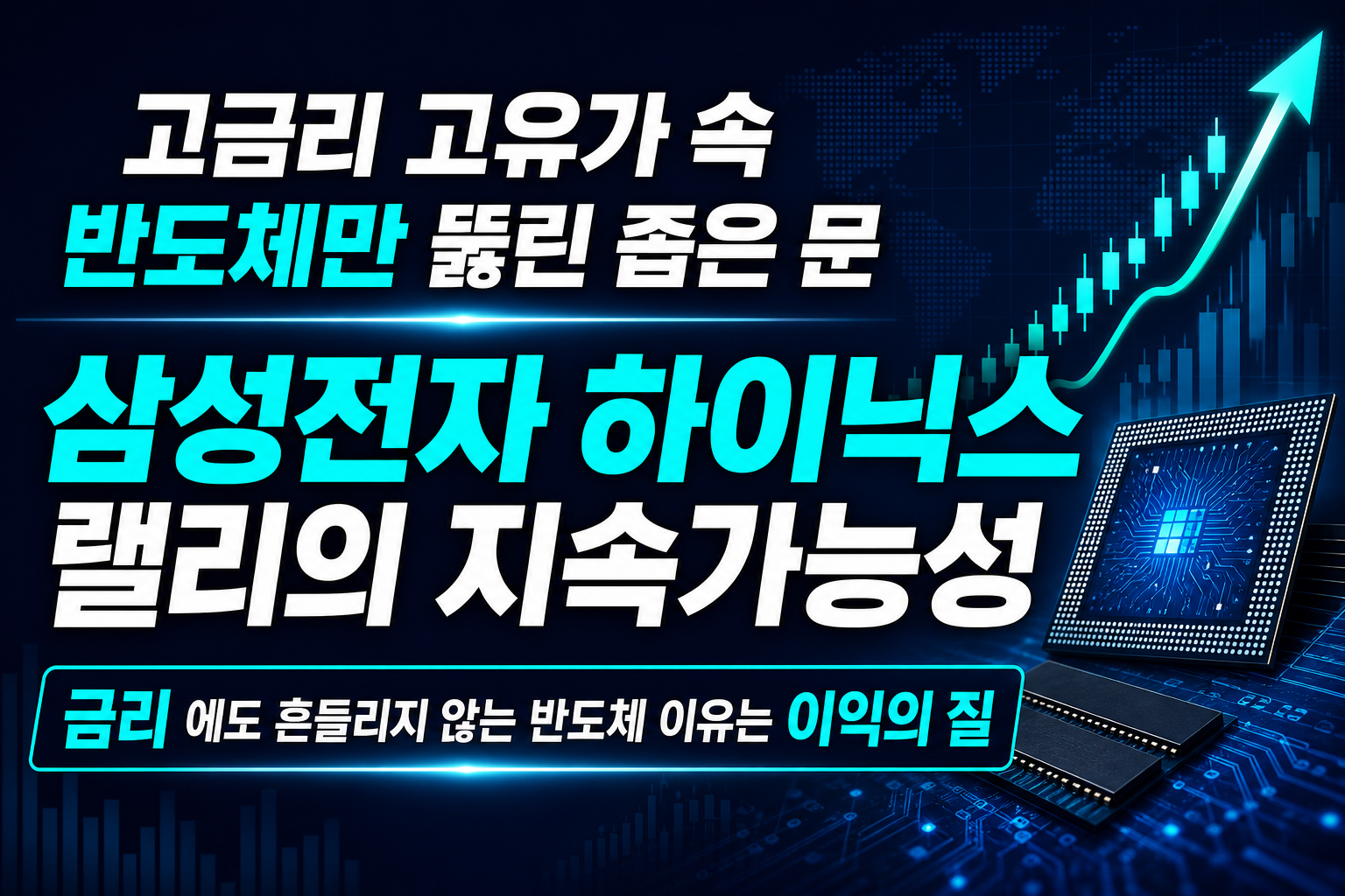 고금리·고유가 속 반도체만 뚫린 좁은 문, 삼성전자·SK하이닉스 랠리의 지속가능성