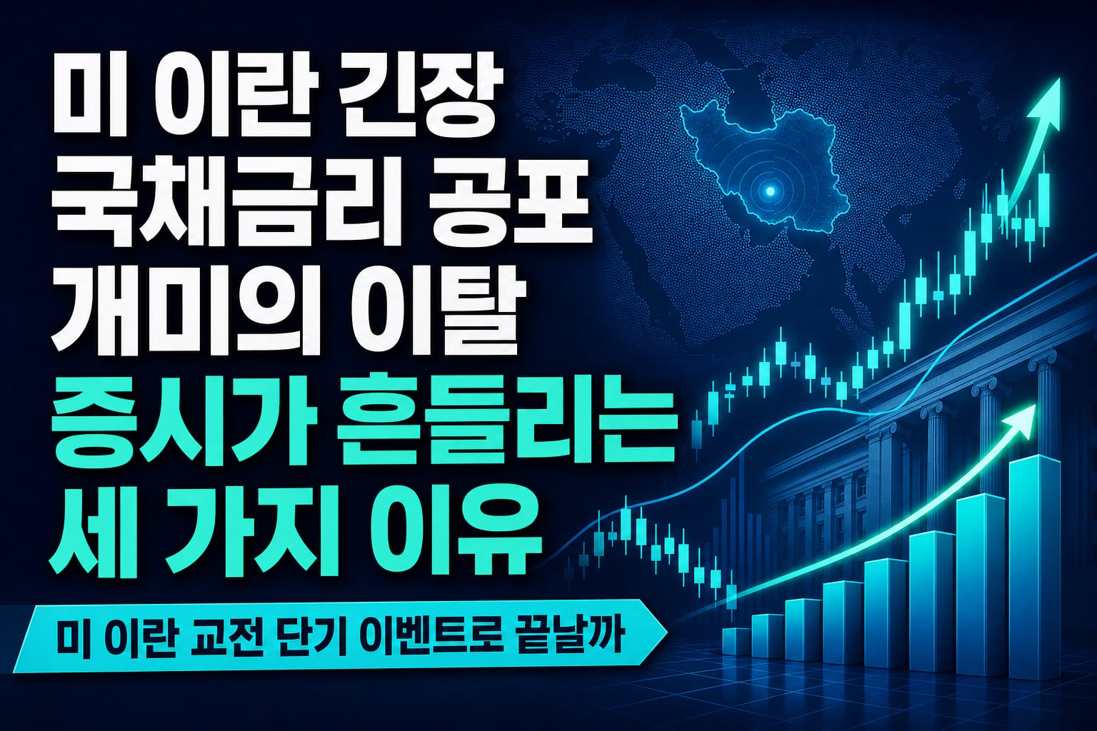 미-이란 긴장, 국채금리 5% 공포, 개미의 이탈…9월 증시가 흔들리는 세 가지 이유