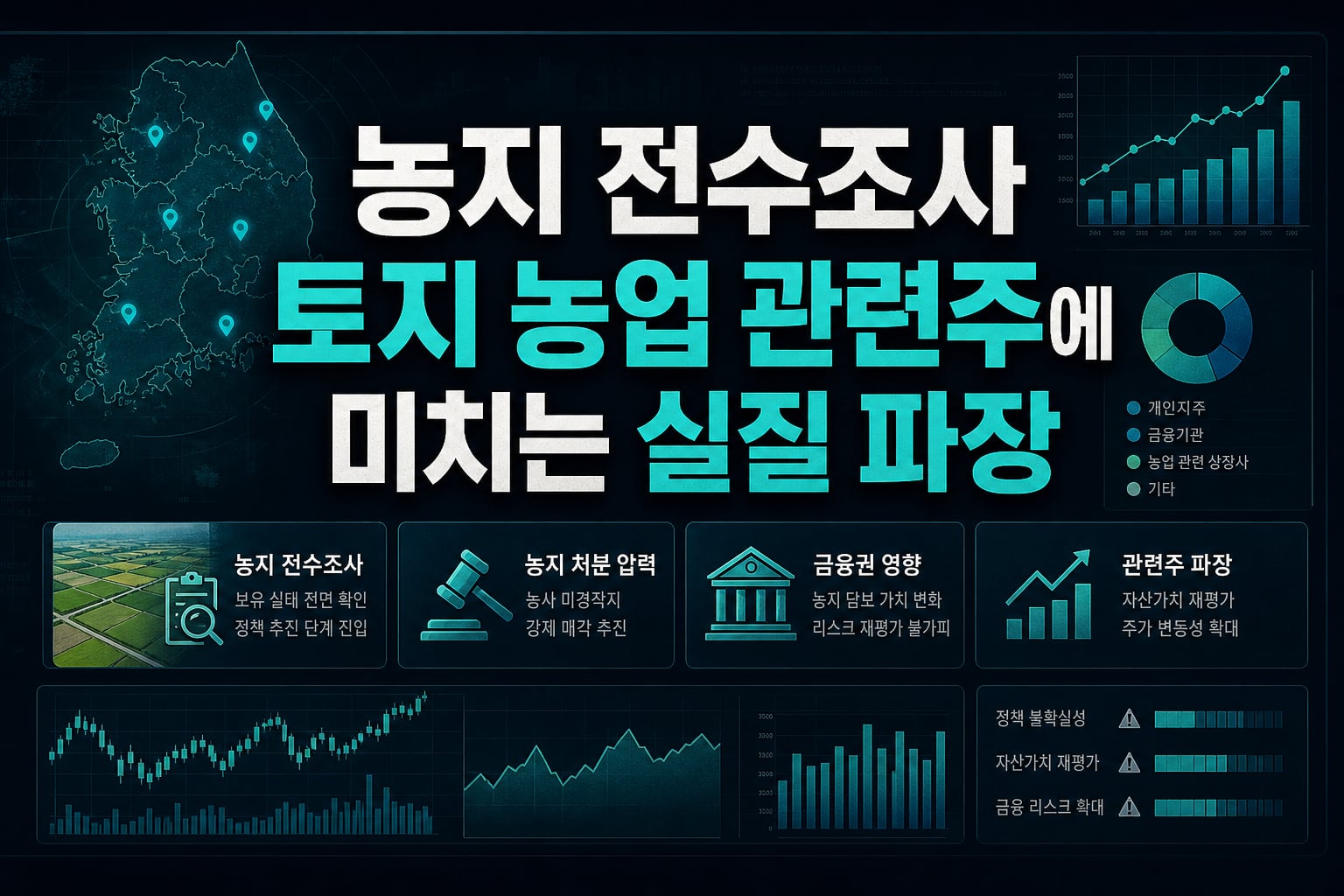 농지 전수조사, 토지·농업 관련주에 미치는 실질 파장