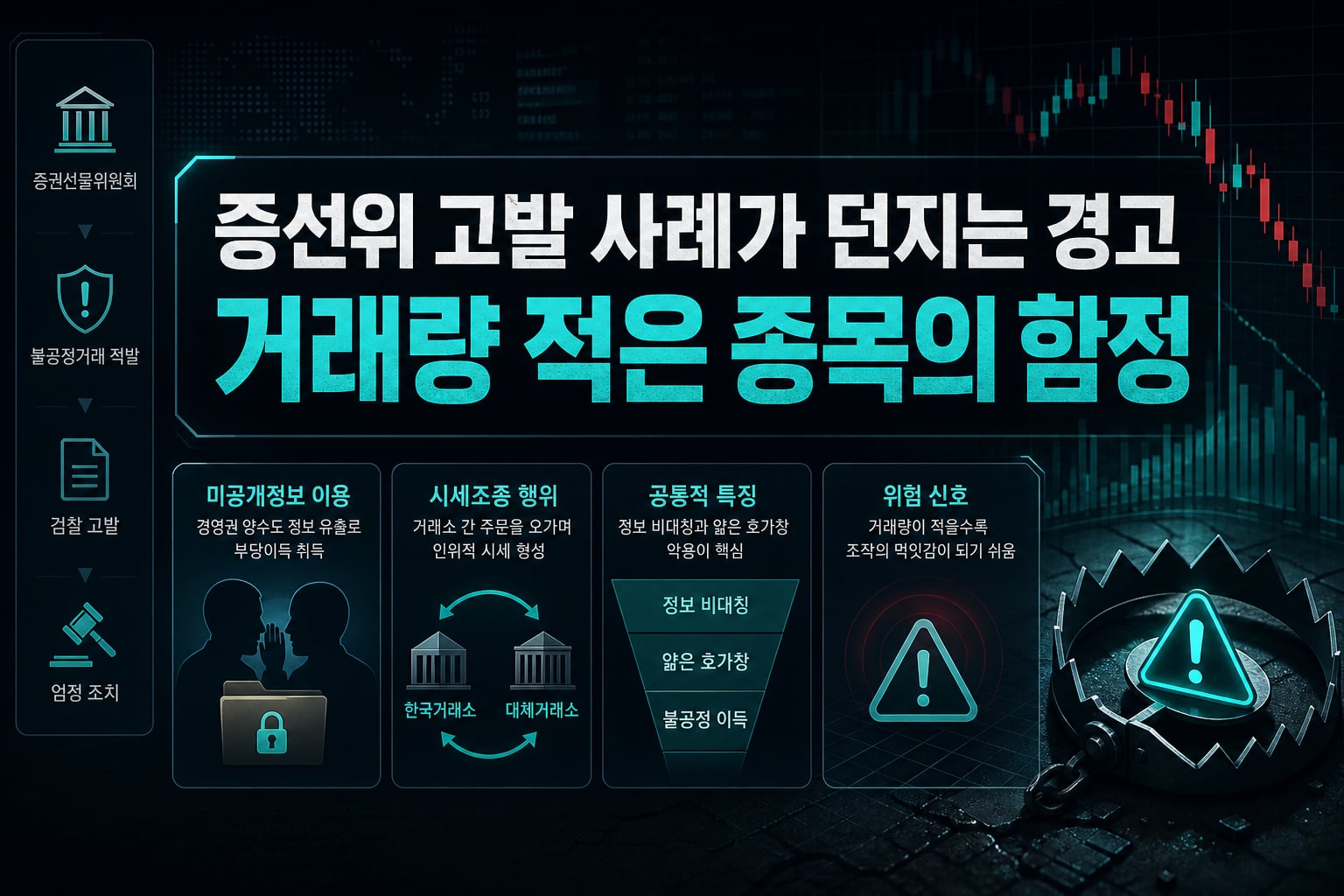 증선위 고발 사례가 던지는 경고, 거래량 적은 종목의 함정