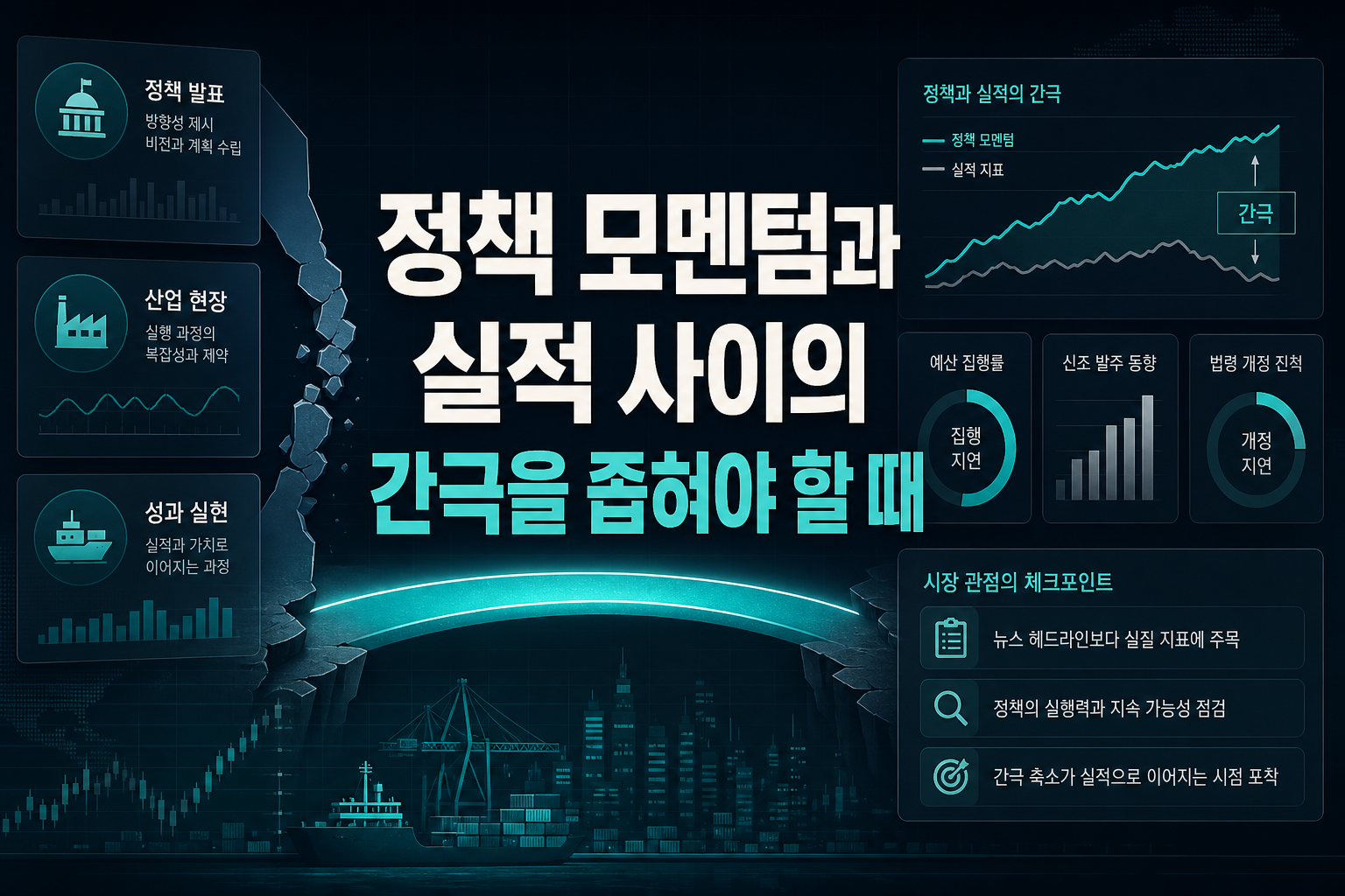 정책 모멘텀과 실적 사이의 간극을 좁혀야 할 때