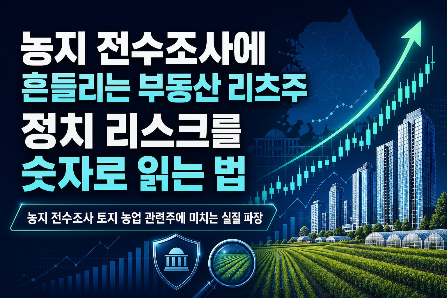 농지 전수조사에 흔들리는 부동산·리츠주, 정치 리스크를 숫자로 읽는 법