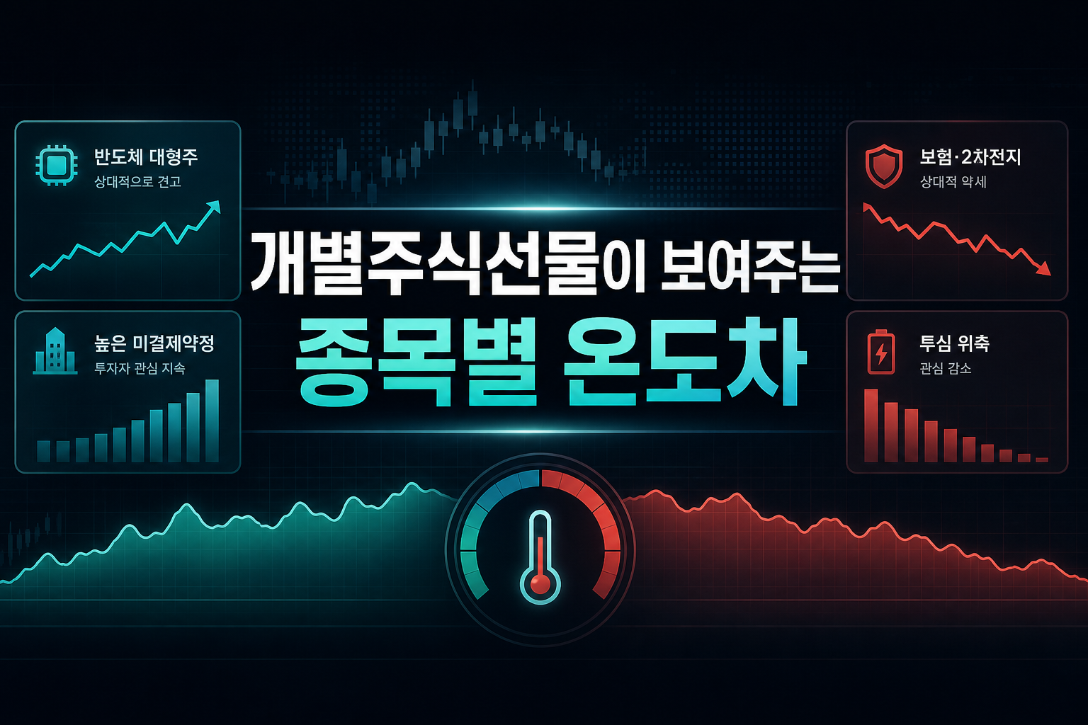 개별주식선물이 보여주는 종목별 온도차