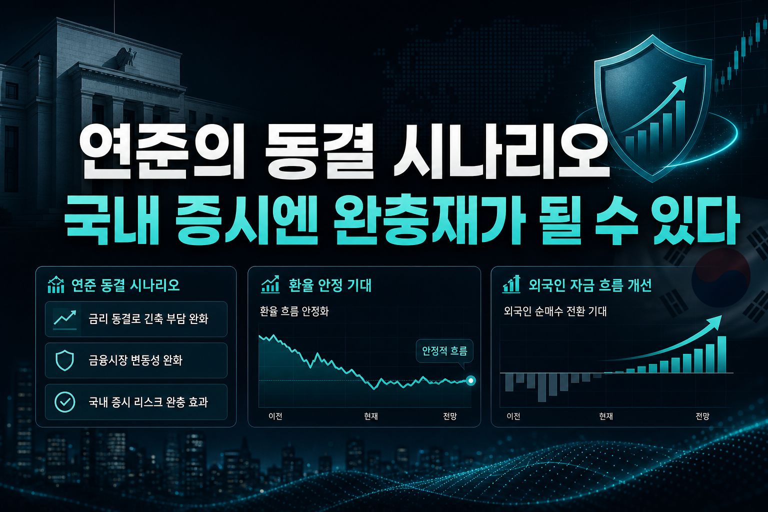연준의 동결 시나리오, 국내 증시엔 완충재가 될 수 있다