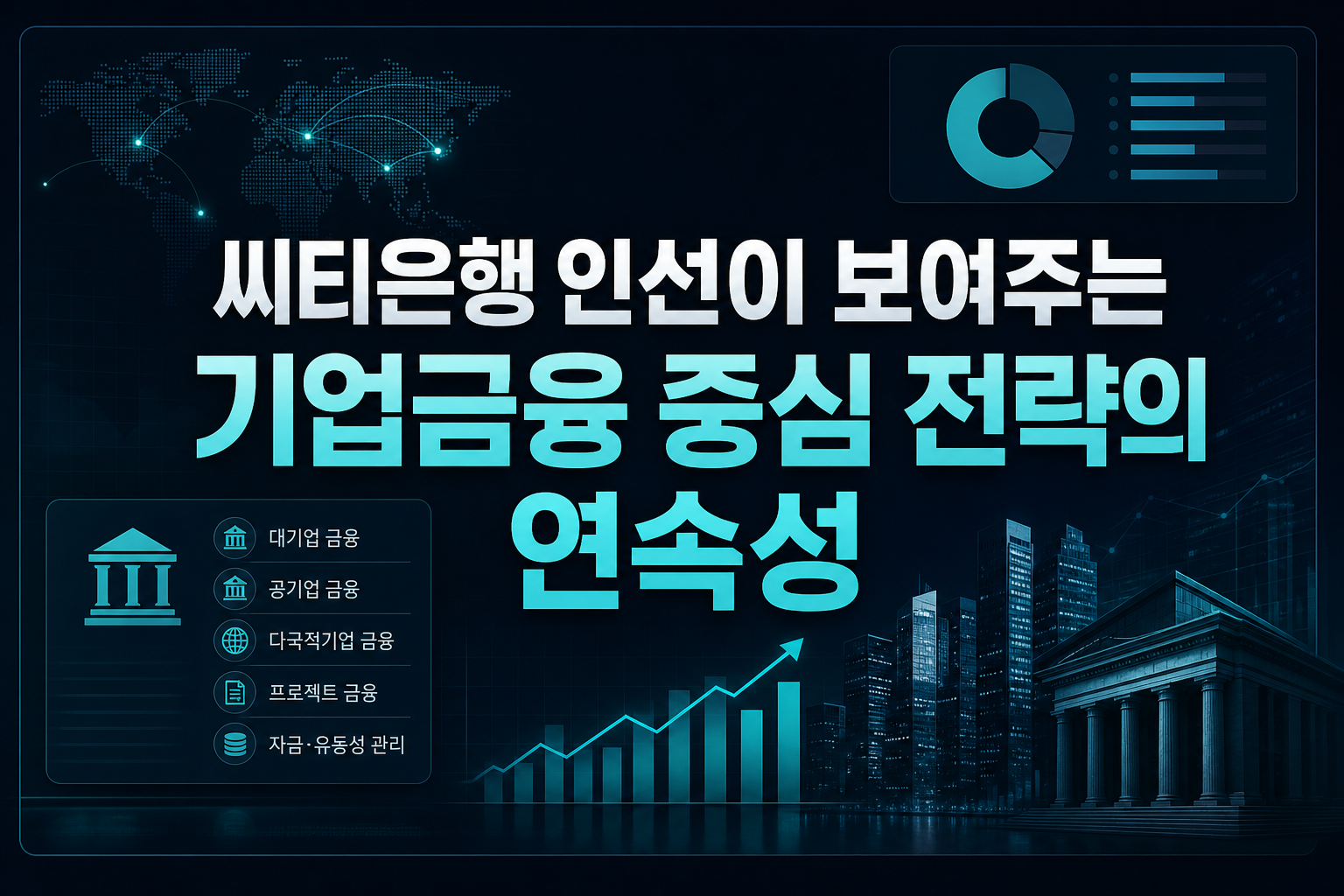 씨티은행 인선이 보여주는 기업금융 중심 전략의 연속성