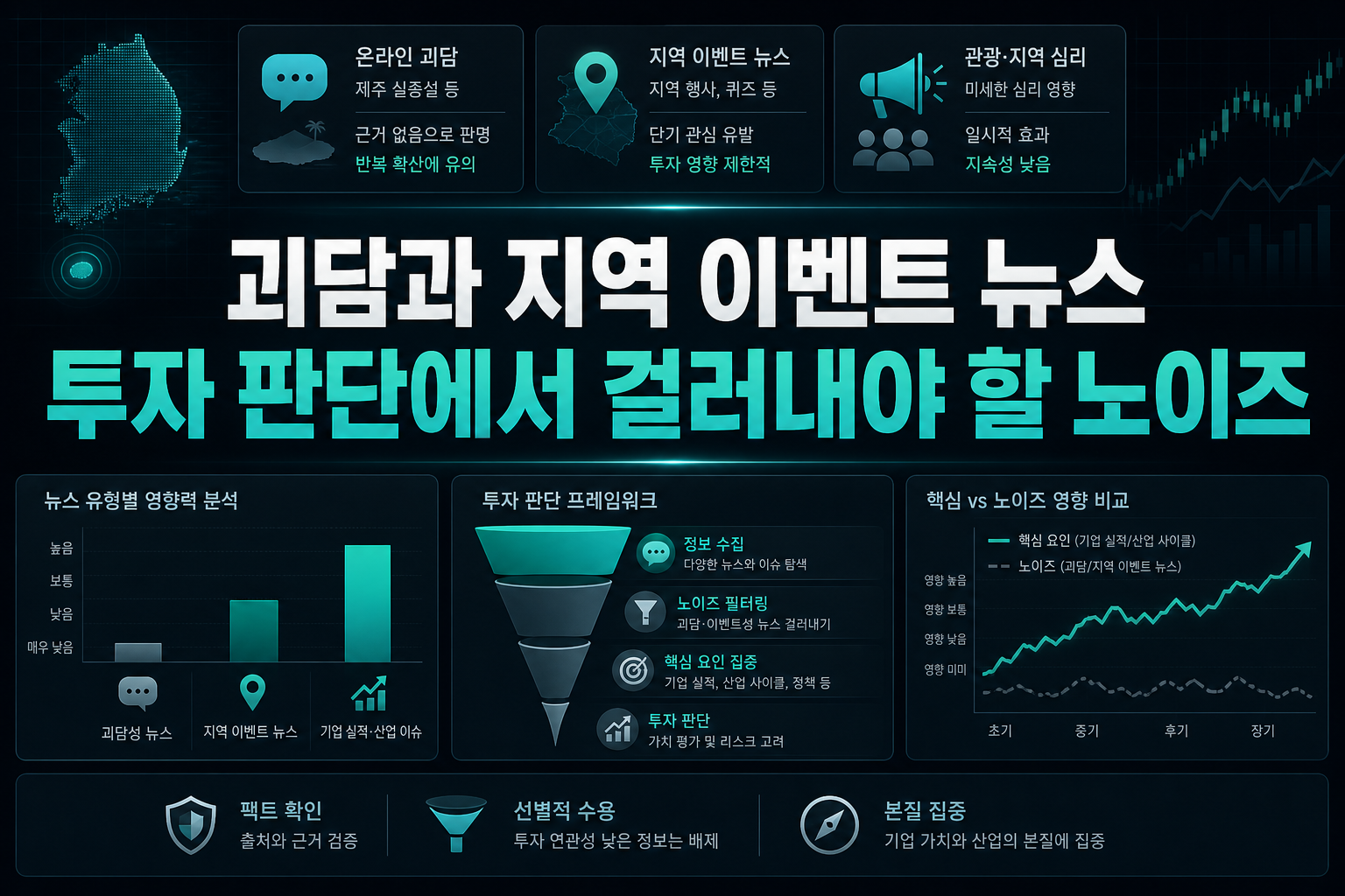 괴담과 지역 이벤트 뉴스, 투자 판단에서 걸러내야 할 노이즈
