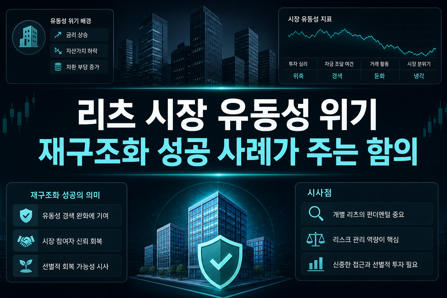 리츠 시장 유동성 위기, 재구조화 성공 사례가 주는 함의