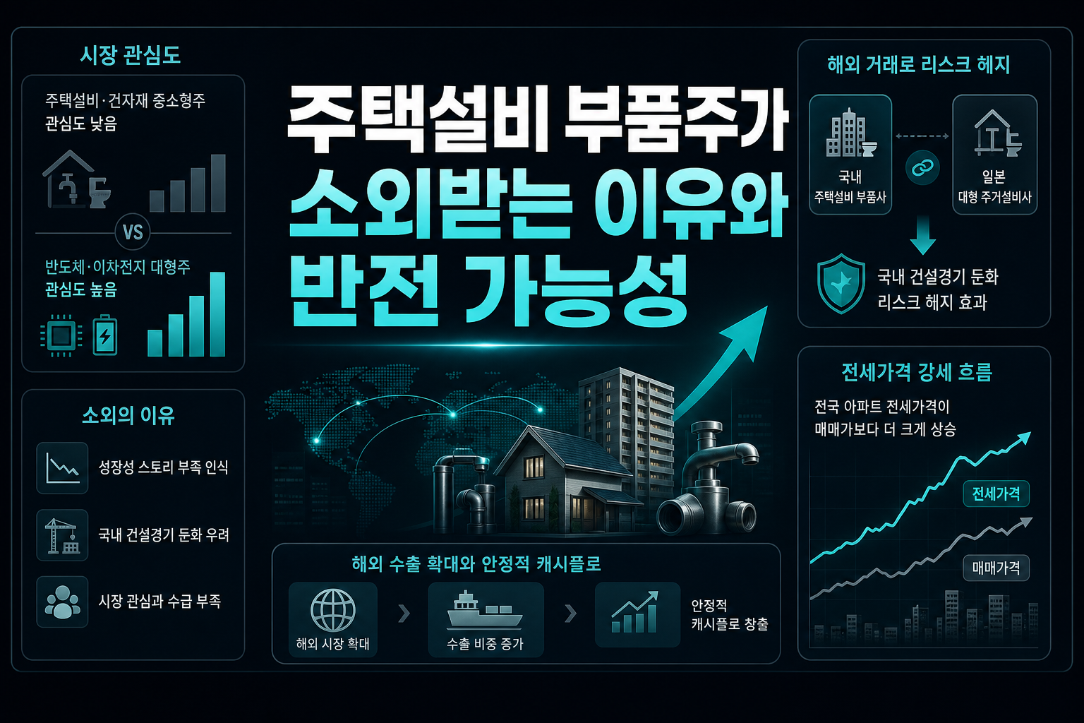 주택설비 부품주가 소외받는 이유와 반전 가능성