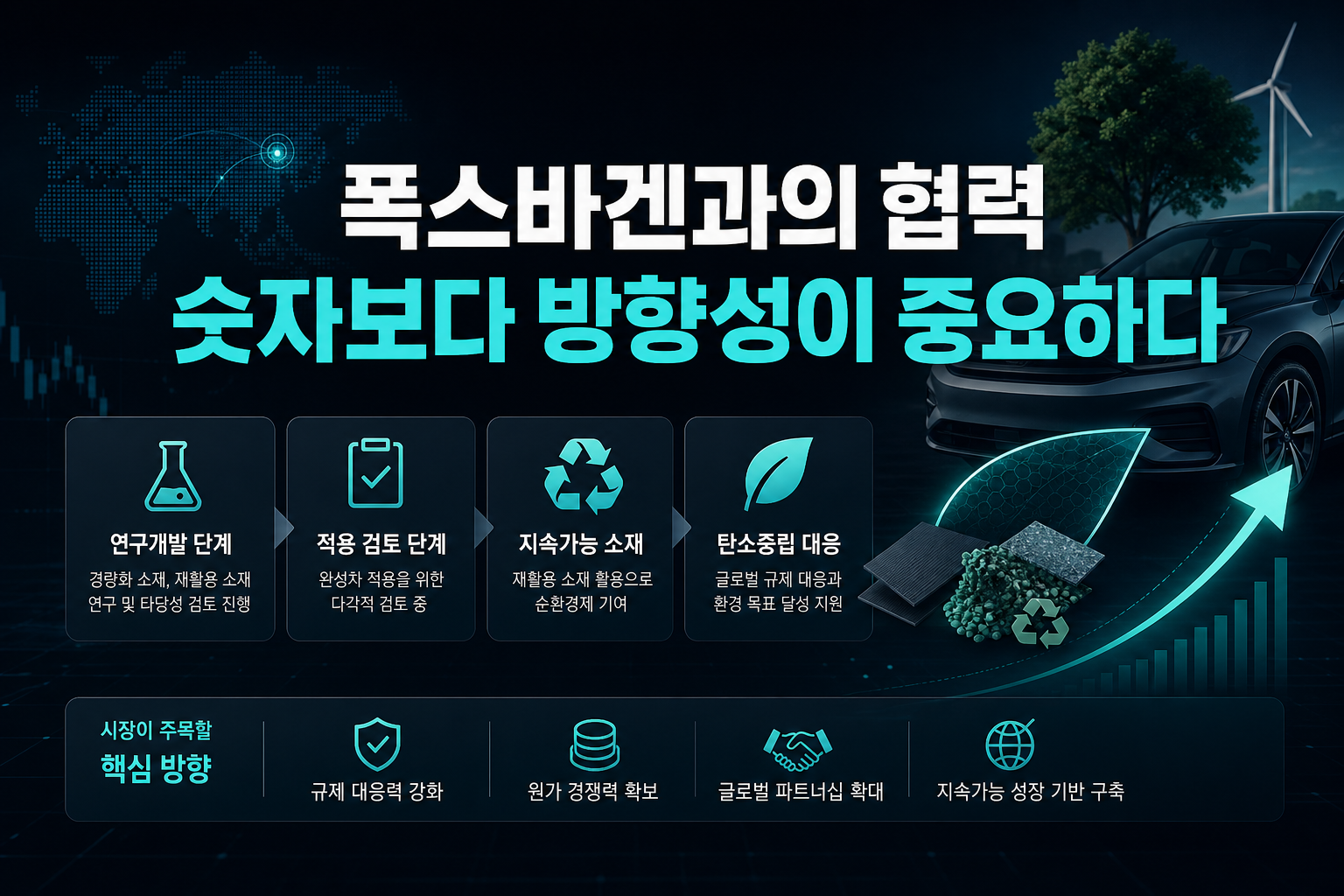 폭스바겐과의 협력, 숫자보다 방향성이 중요하다