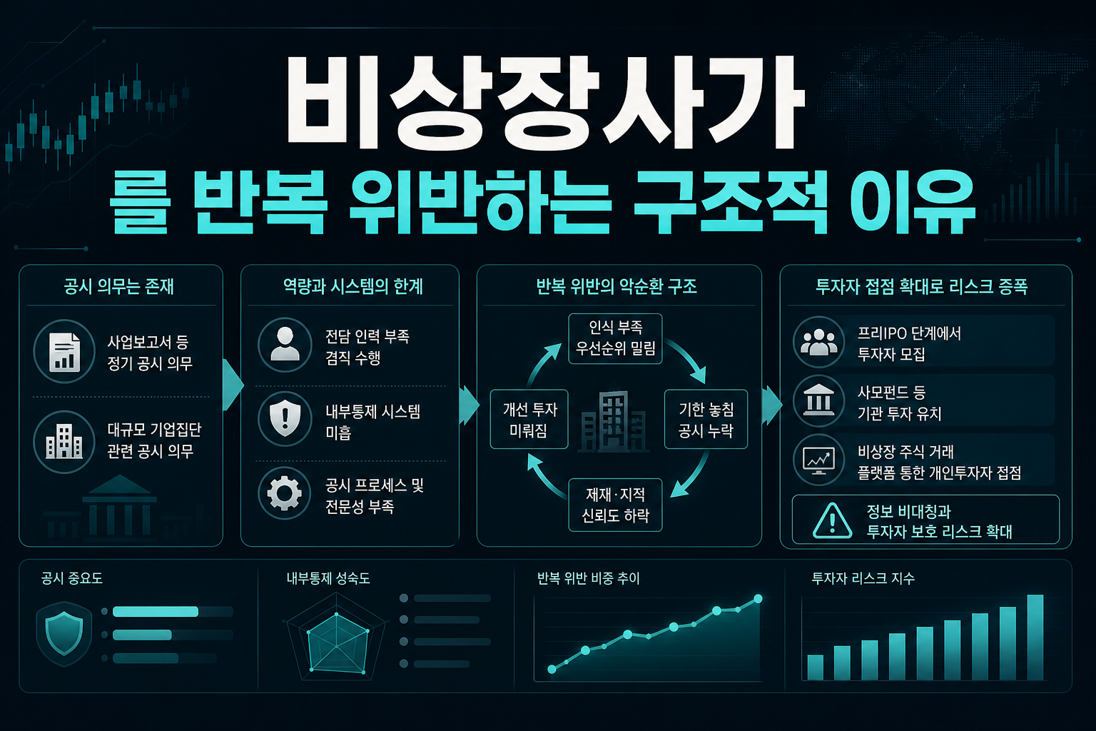 비상장사가 90%를 반복 위반하는 구조적 이유