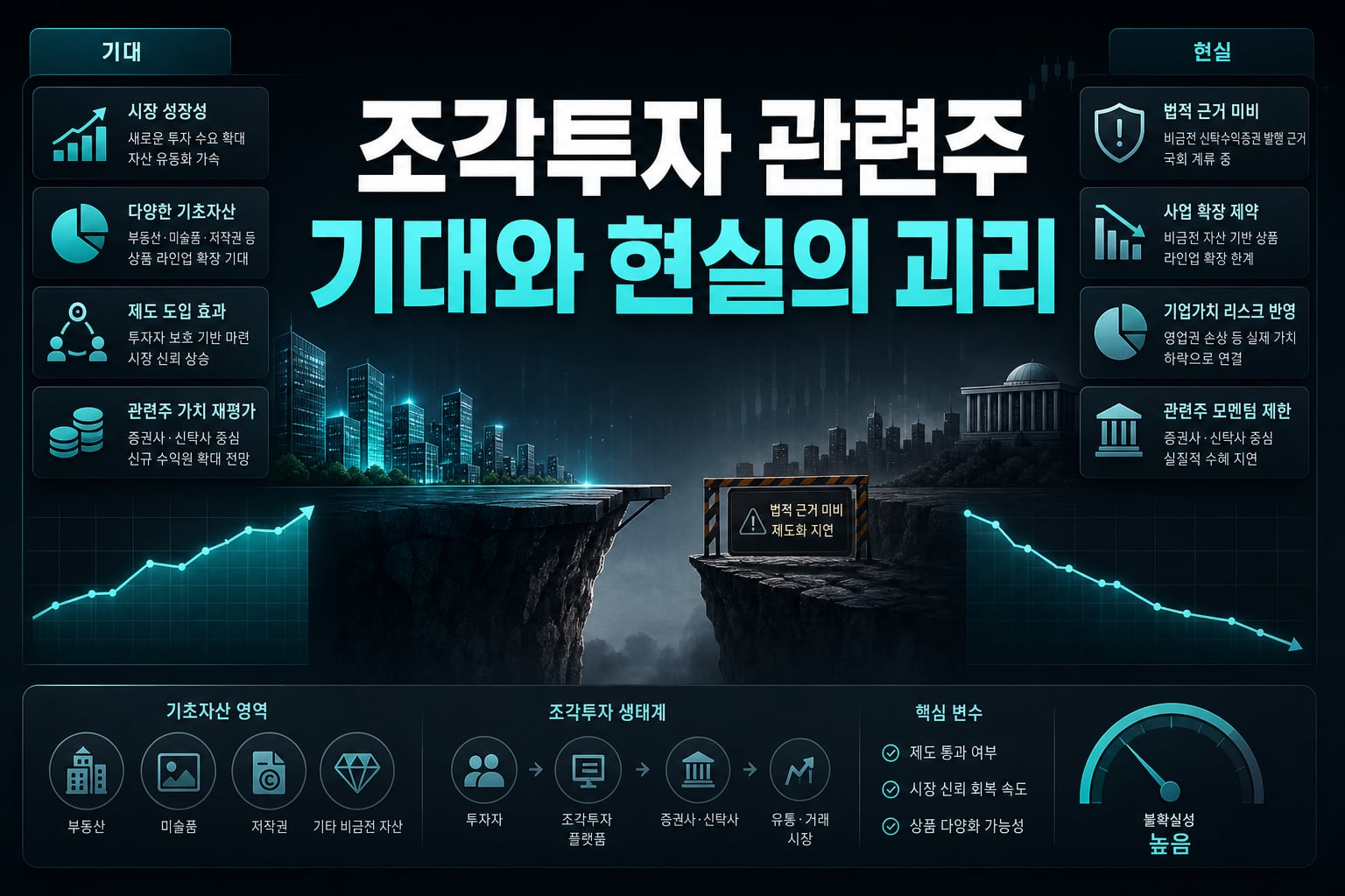 조각투자·STO 관련주, 기대와 현실의 괴리