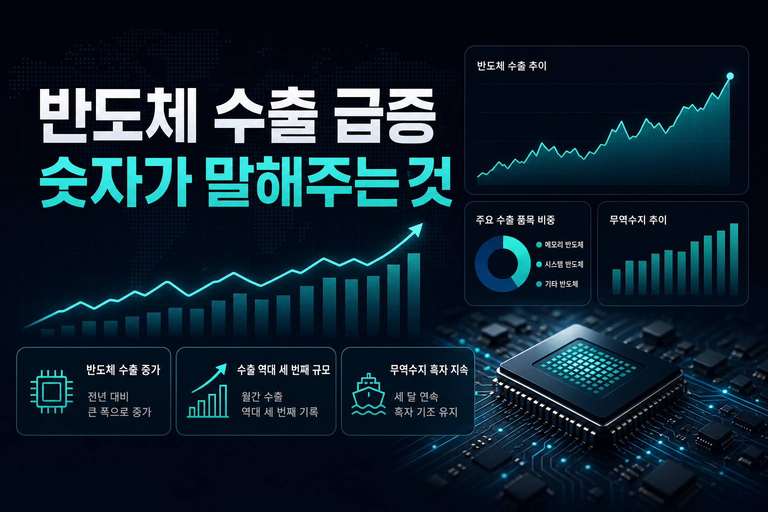 반도체 수출 169% 급증, 숫자가 말해주는 것