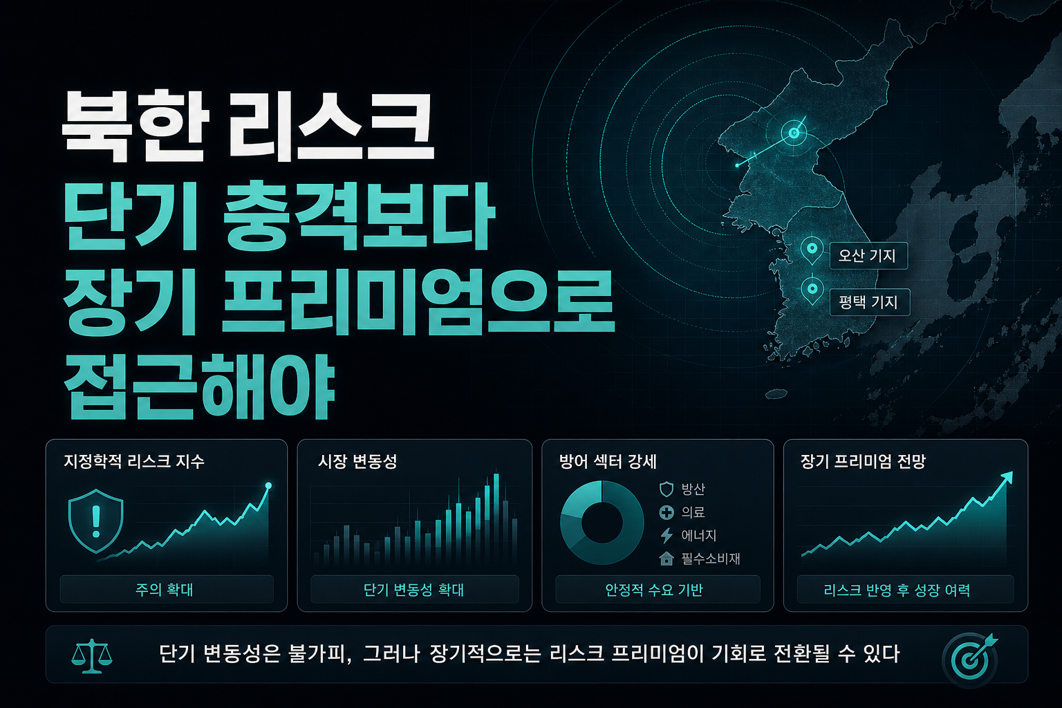 북한 리스크, 단기 충격보다 장기 프리미엄으로 접근해야