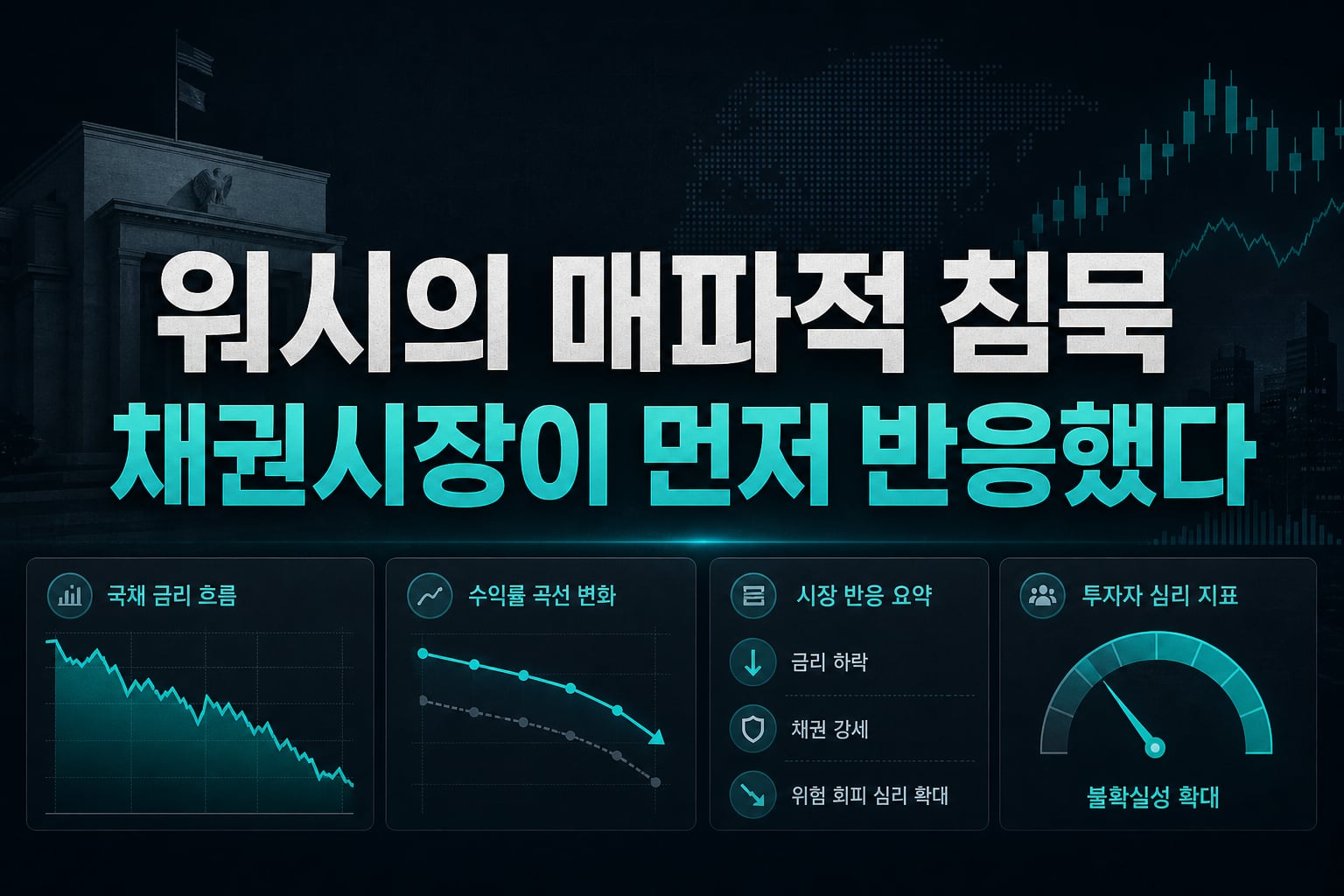 워시의 매파적 침묵, 채권시장이 먼저 반응했다