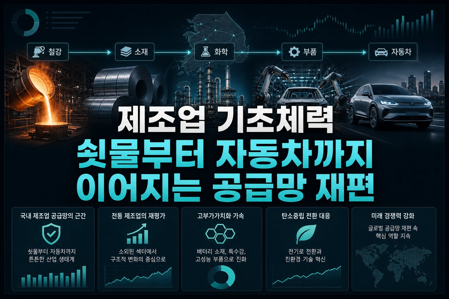 제조업 기초체력, 쇳물부터 자동차까지 이어지는 공급망 재편