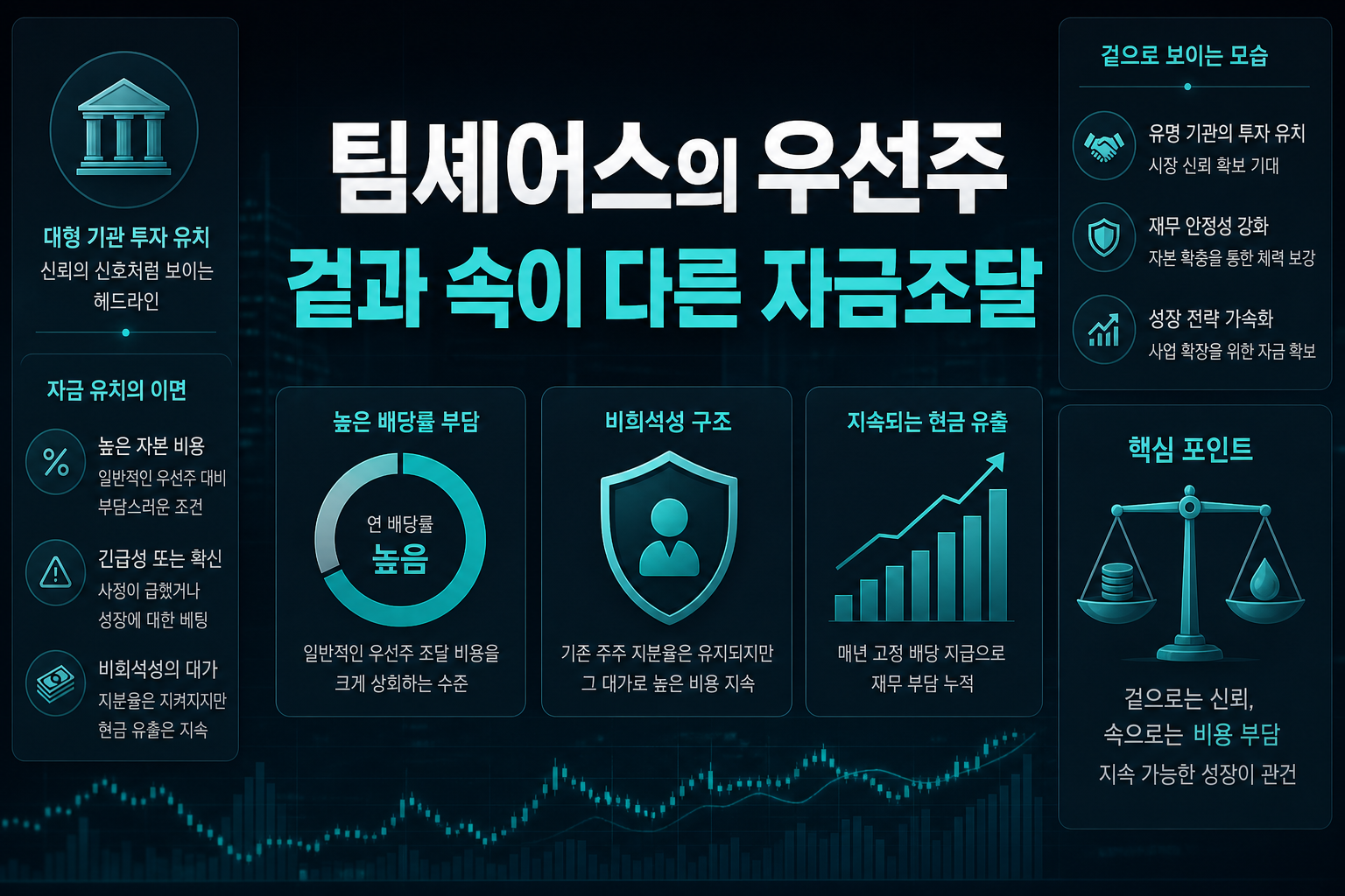 팀셰어스의 16% 우선주, 겉과 속이 다른 자금조달