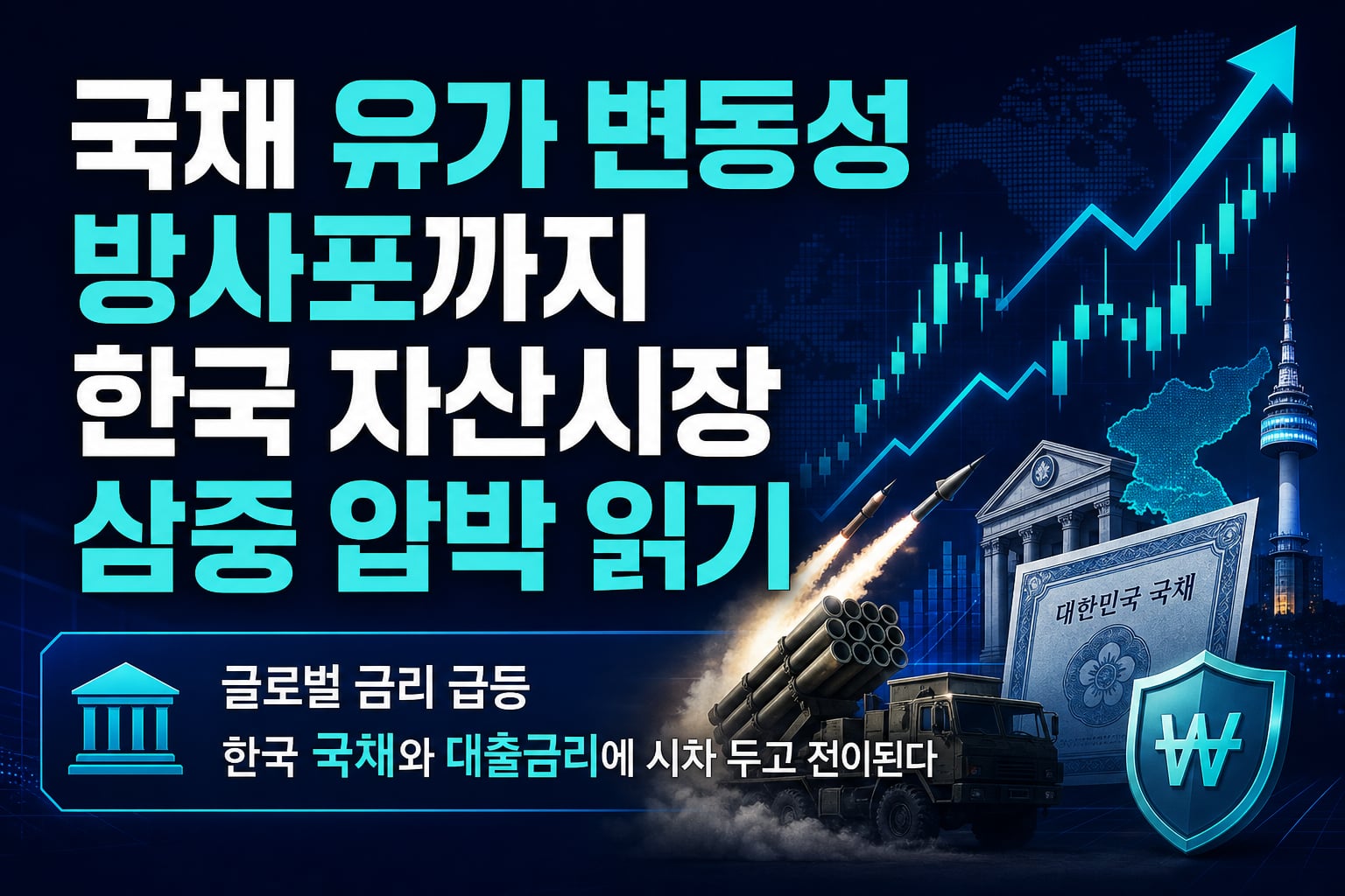 美 국채 5.1%·유가 변동성·北 방사포까지, 한국 자산시장 삼중 압박 읽기
