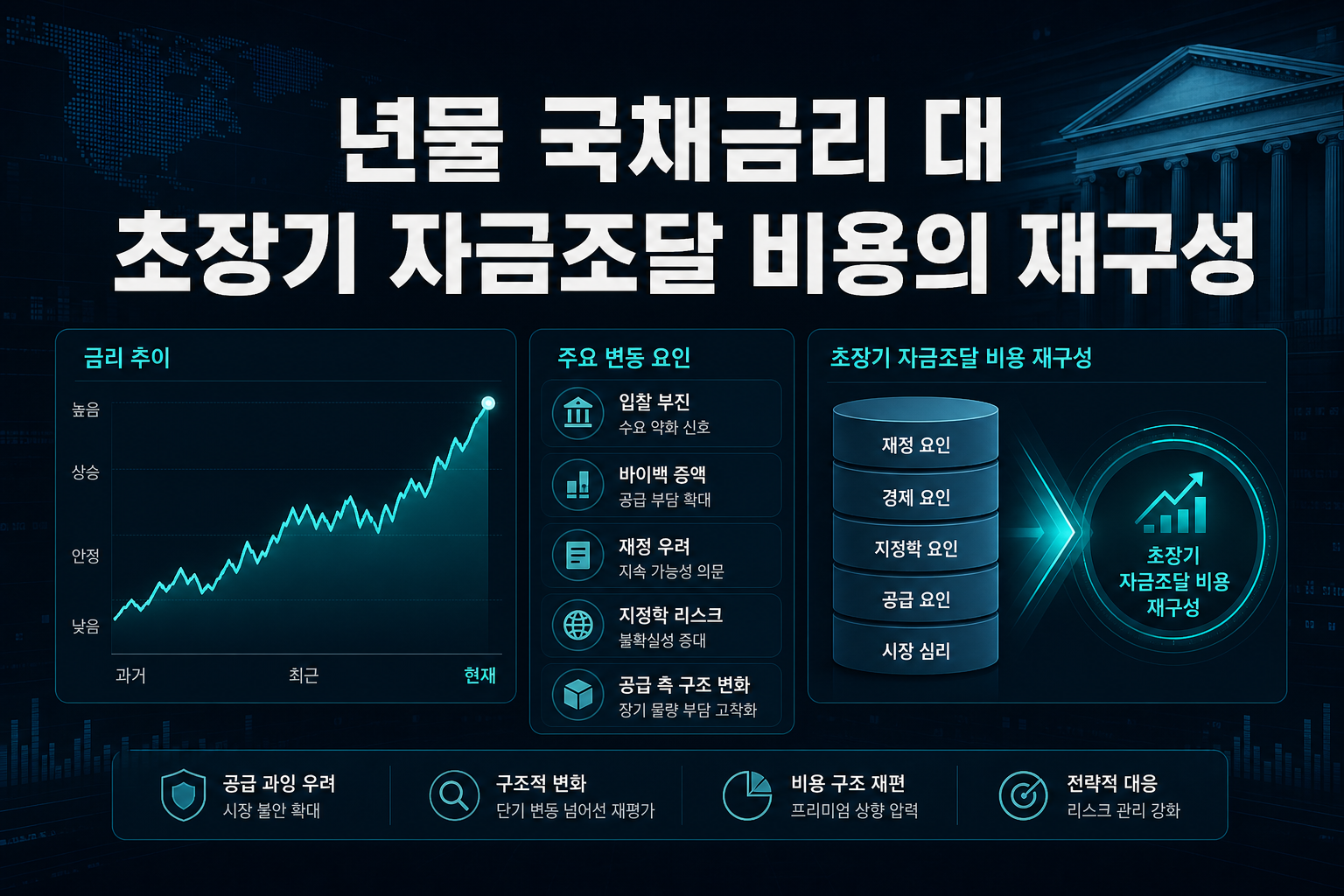 30년물 국채금리 5.4%대, 초장기 자금조달 비용의 재구성