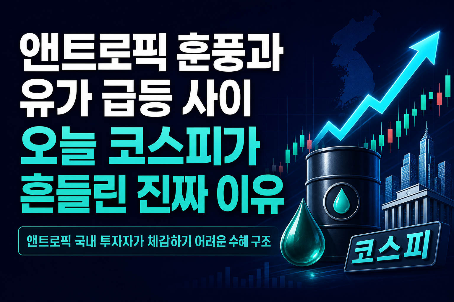 앤트로픽發 훈풍과 유가 급등 사이, 오늘 코스피가 흔들린 진짜 이유
