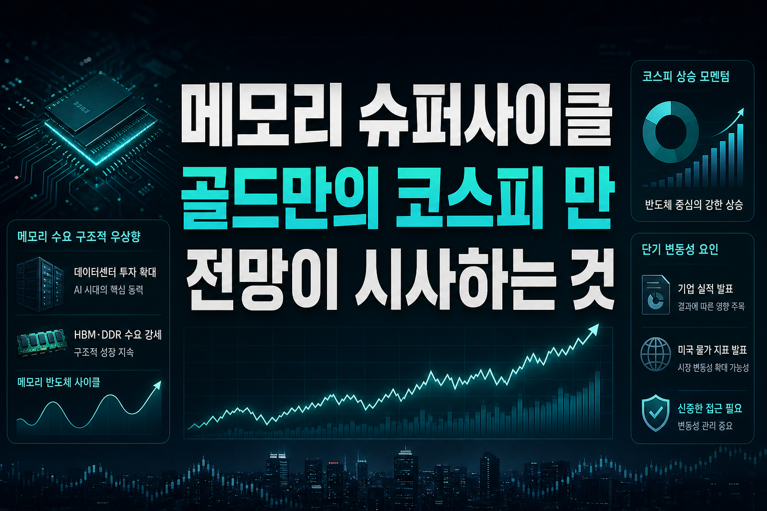 메모리 슈퍼사이클, 골드만의 코스피 1만2000 전망이 시사하는 것