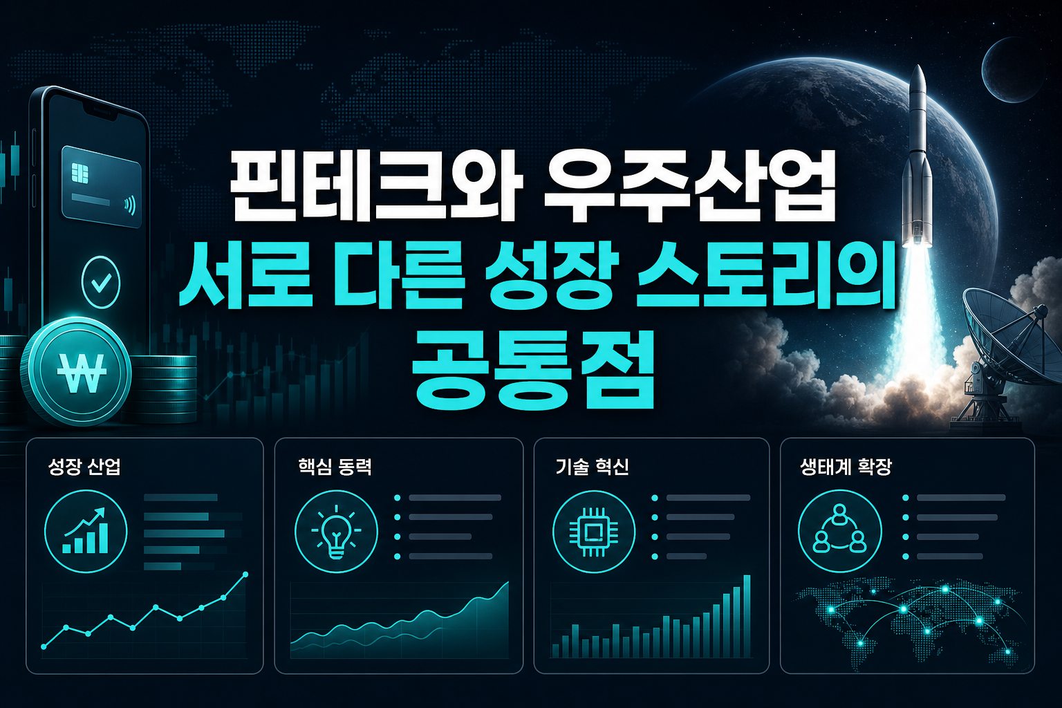 핀테크와 우주산업, 서로 다른 성장 스토리의 공통점