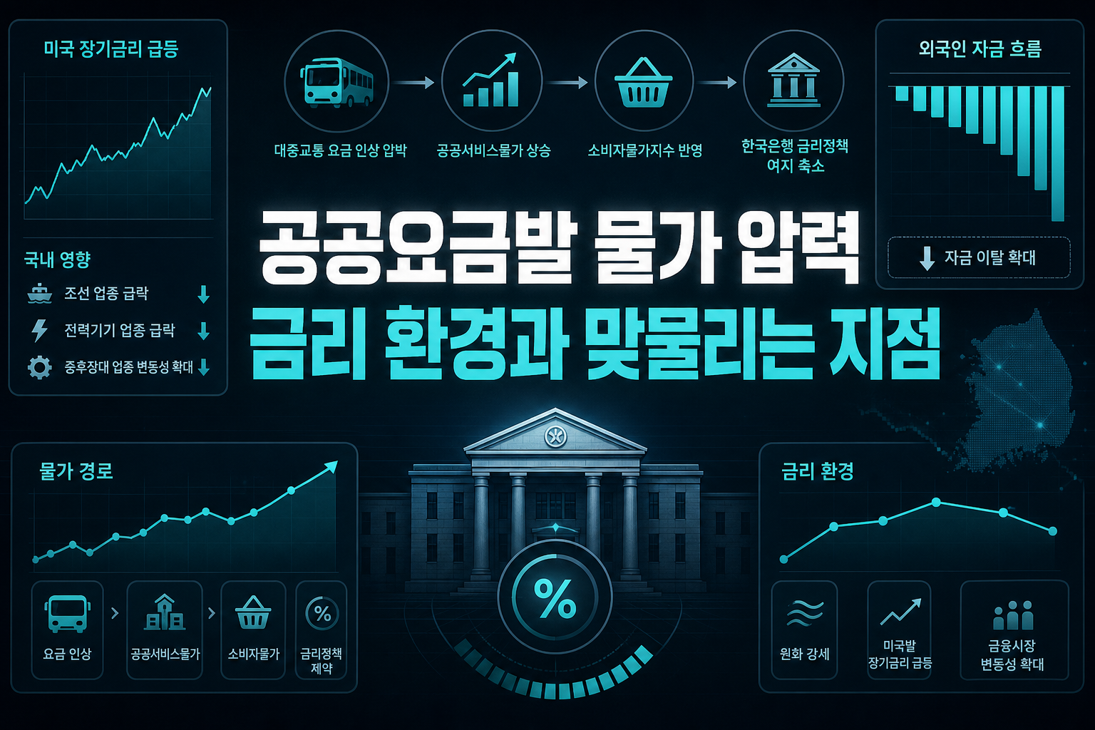 공공요금발 물가 압력, 금리 환경과 맞물리는 지점