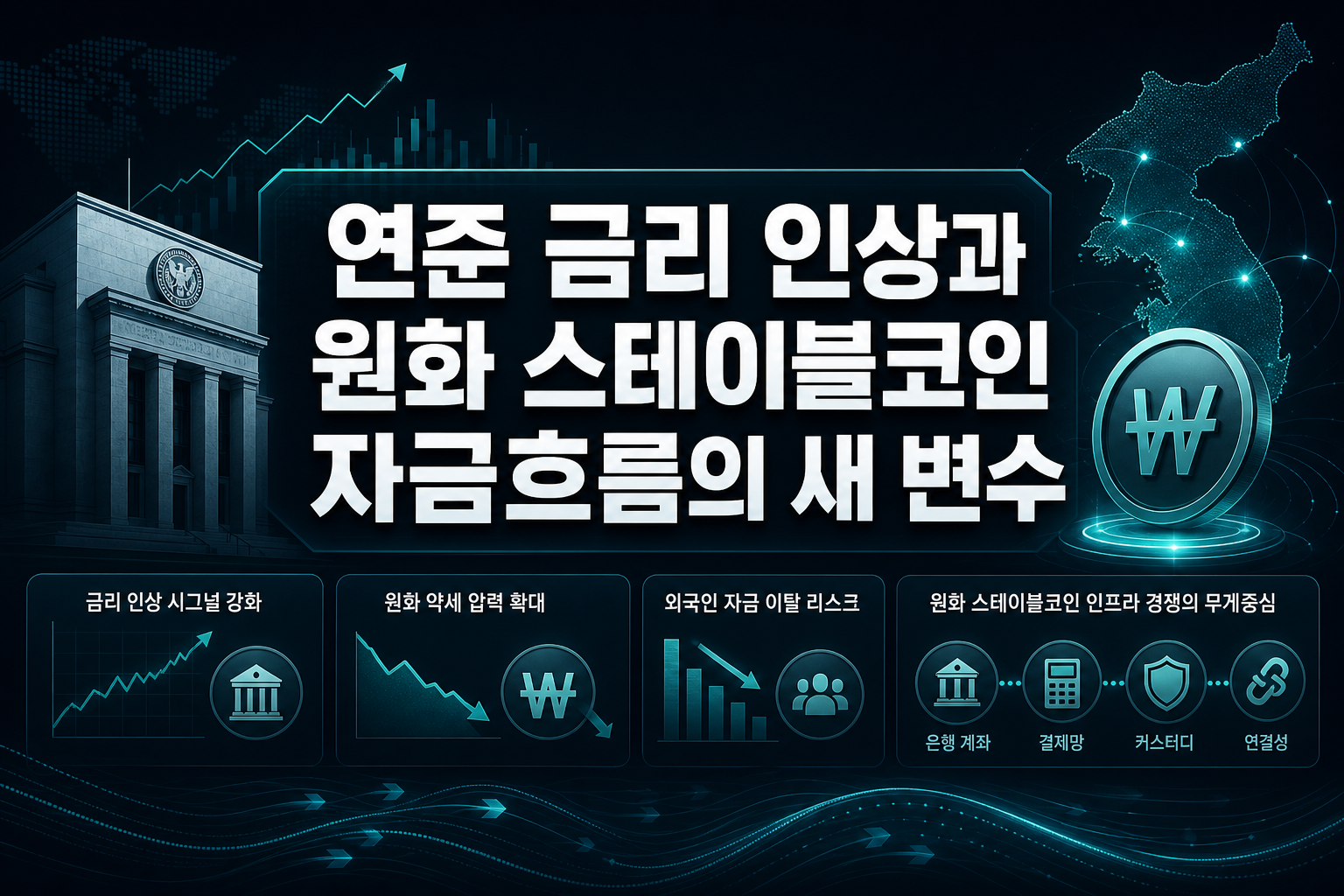 연준 금리 인상과 원화 스테이블코인, 자금흐름의 새 변수
