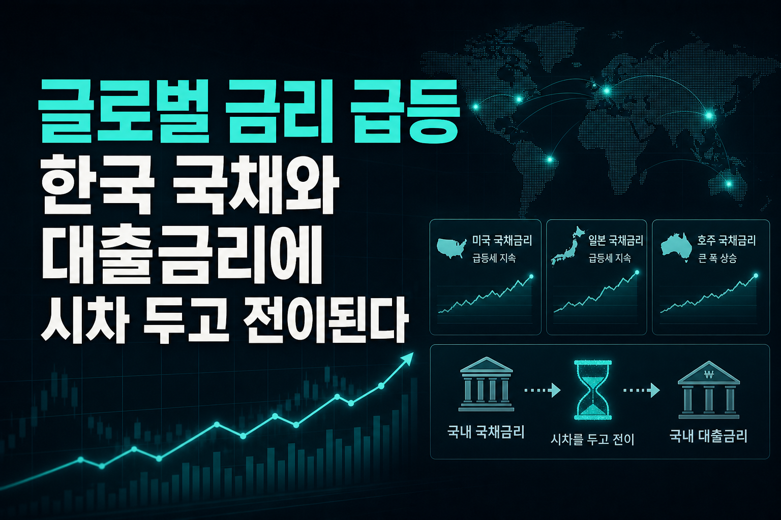 글로벌 금리 급등, 한국 국채와 대출금리에 시차 두고 전이된다