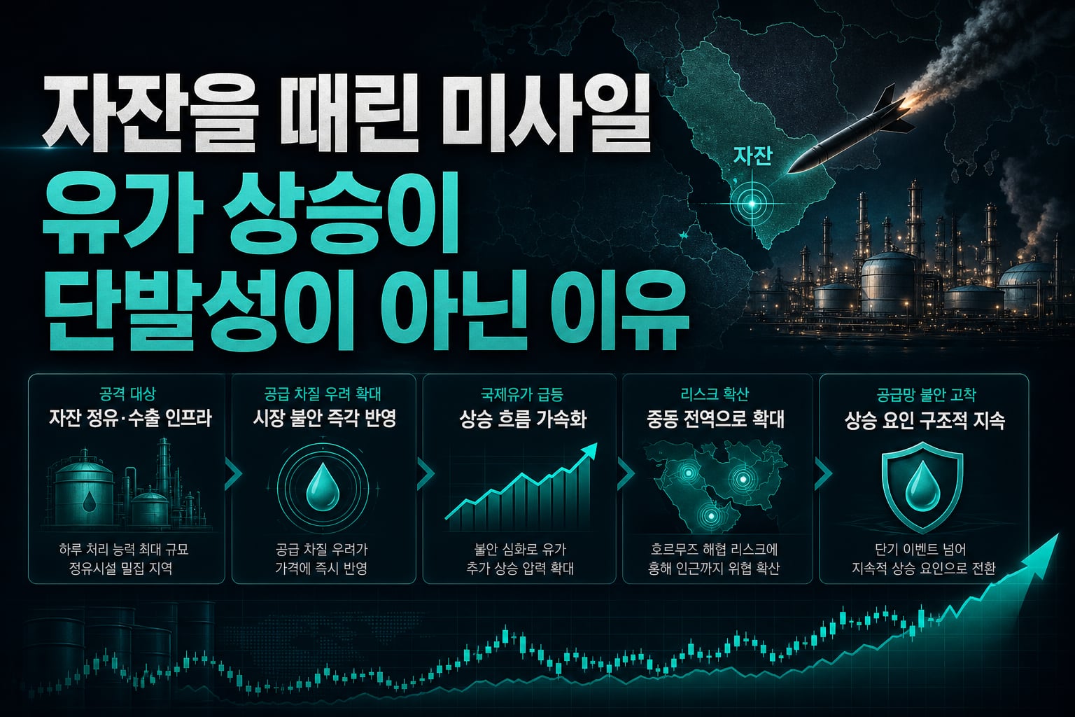 자잔을 때린 미사일, 유가 상승이 단발성이 아닌 이유