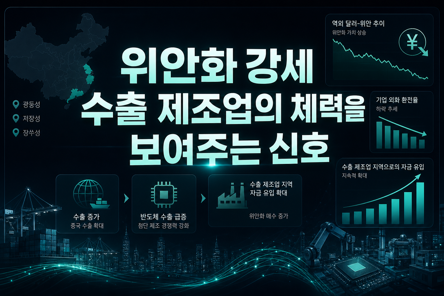 위안화 강세, 수출 제조업의 체력을 보여주는 신호