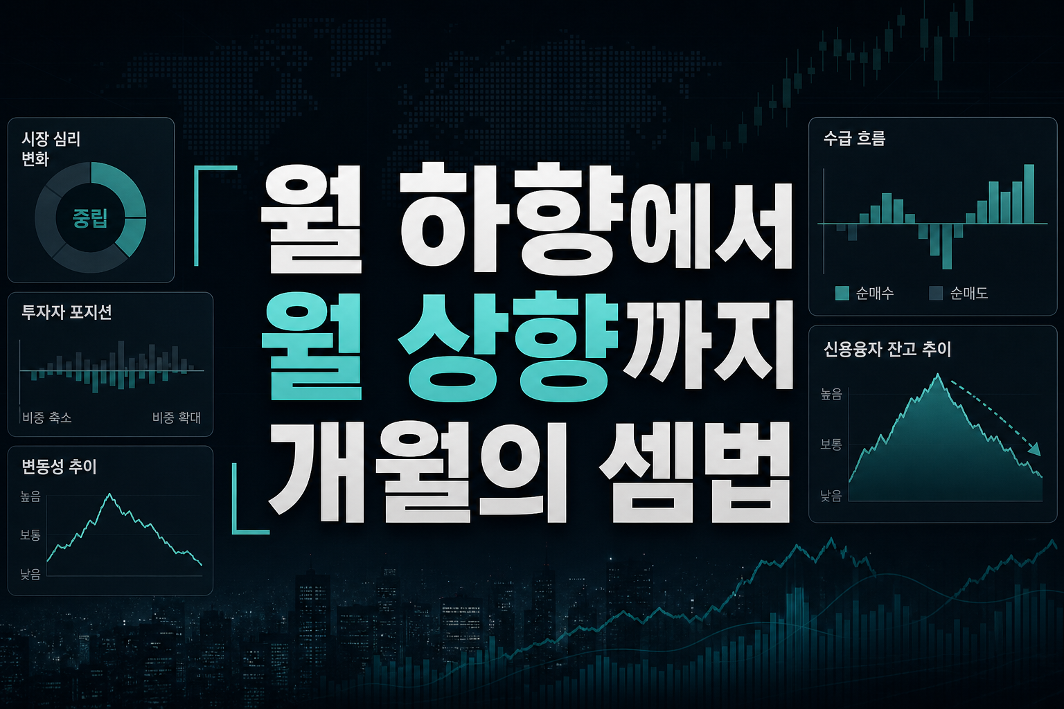 6월 하향에서 9월 상향까지, 3개월의 셈법