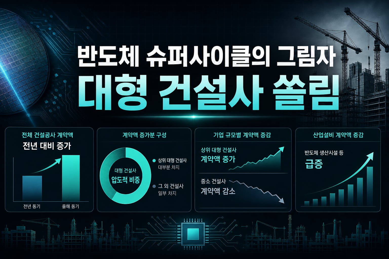 반도체 슈퍼사이클의 그림자, 대형 건설사 쏠림