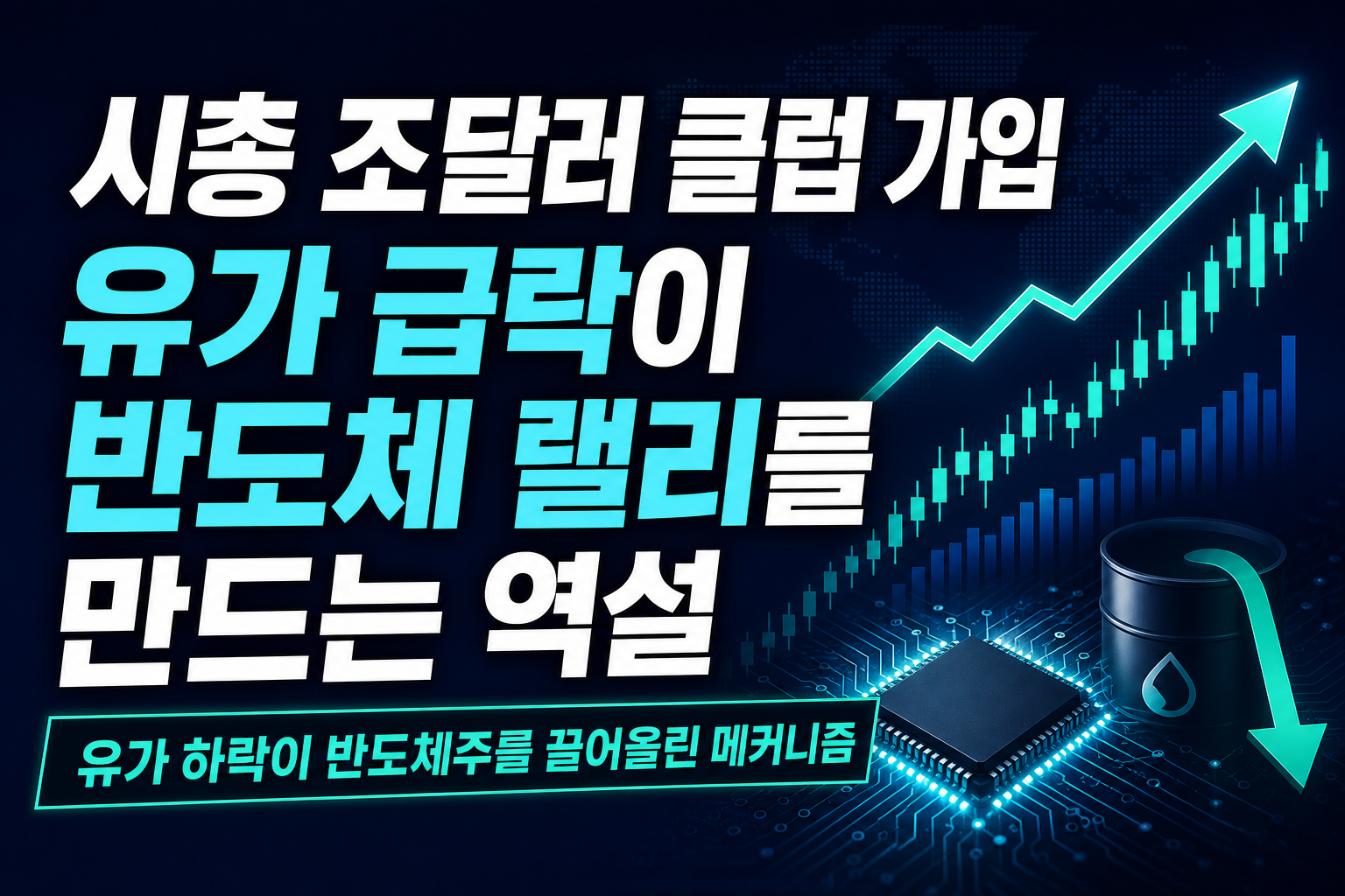 AMD 시총 1조달러 클럽 가입, 유가 급락이 반도체 랠리를 만드는 역설
