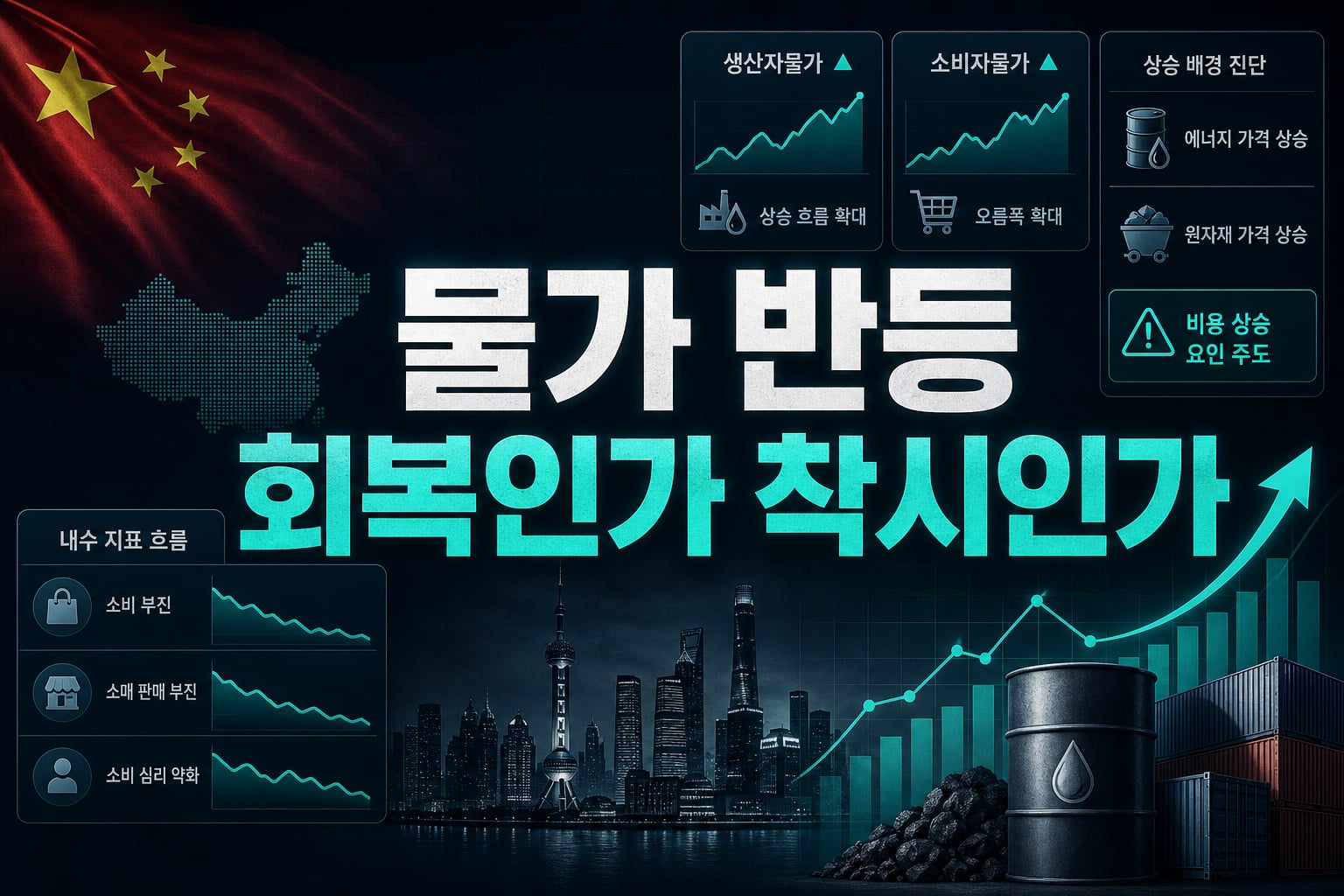 中 물가 반등, 회복인가 착시인가