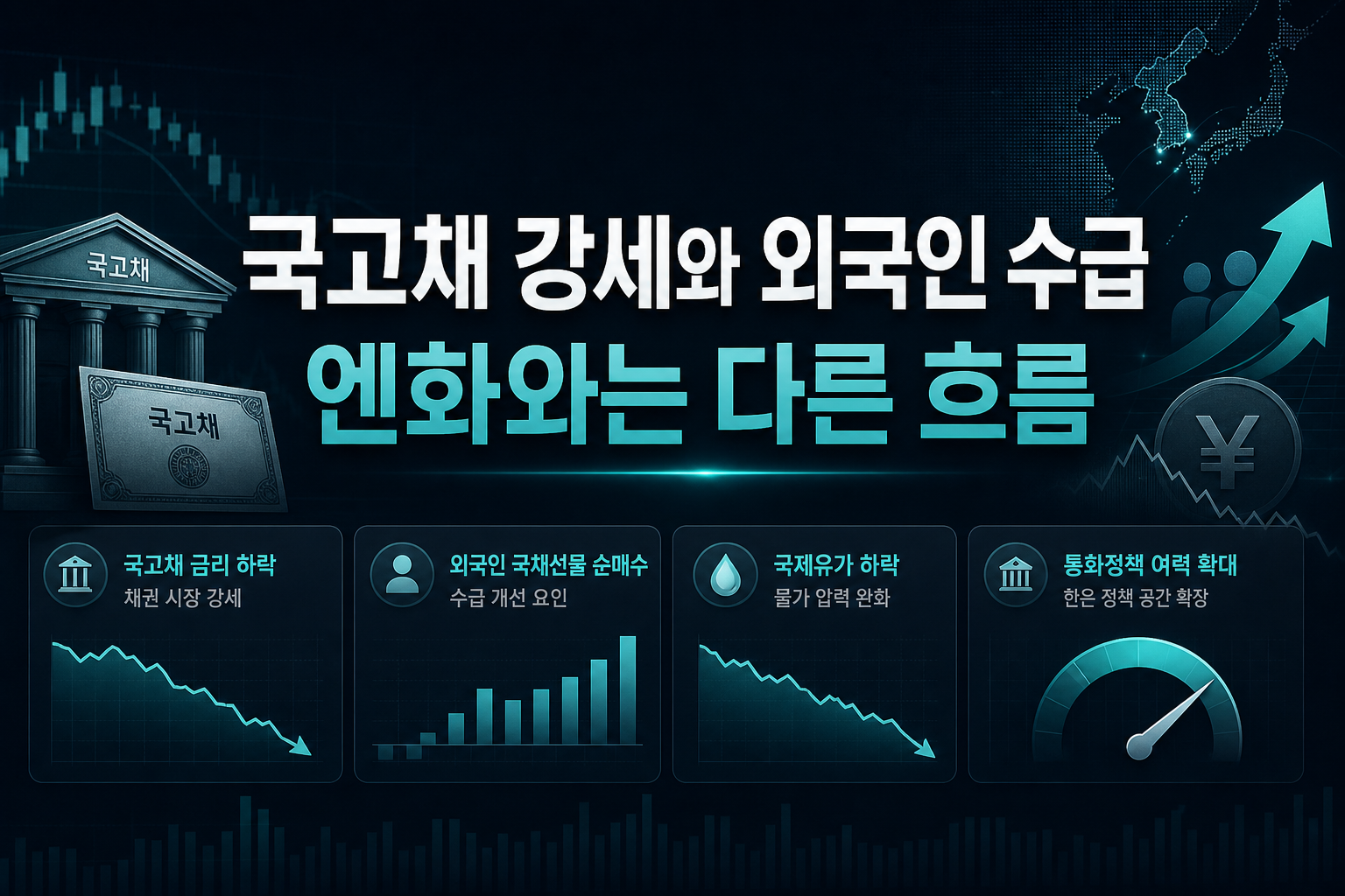 국고채 강세와 외국인 수급, 엔화와는 다른 흐름