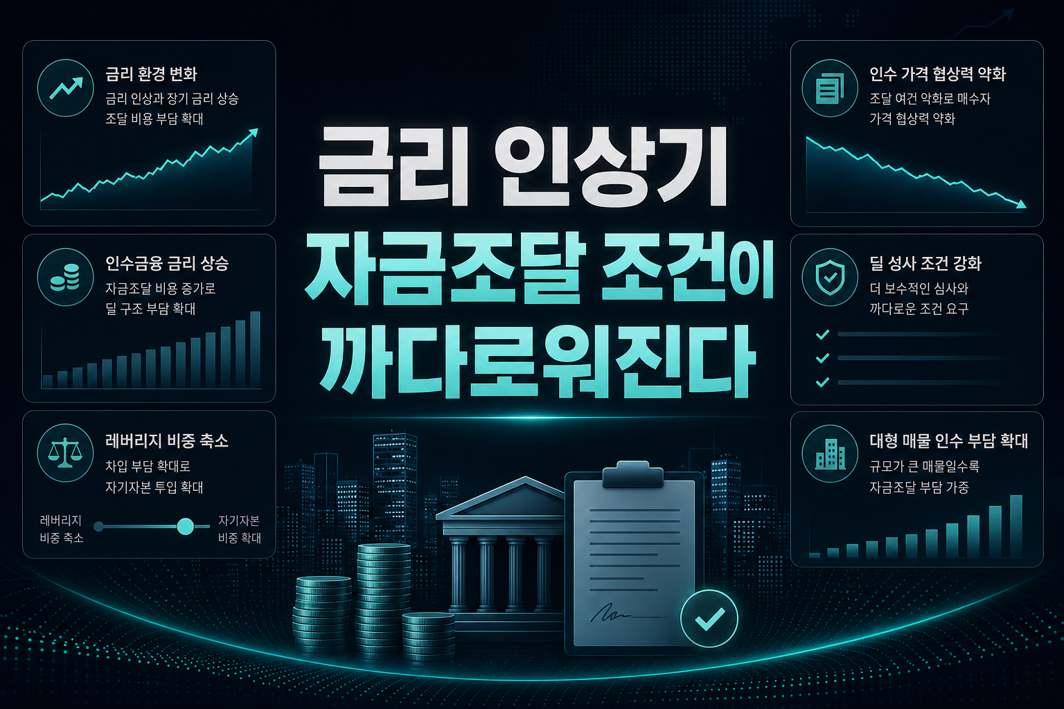 금리 인상기 M&A 자금조달, 조건이 까다로워진다
